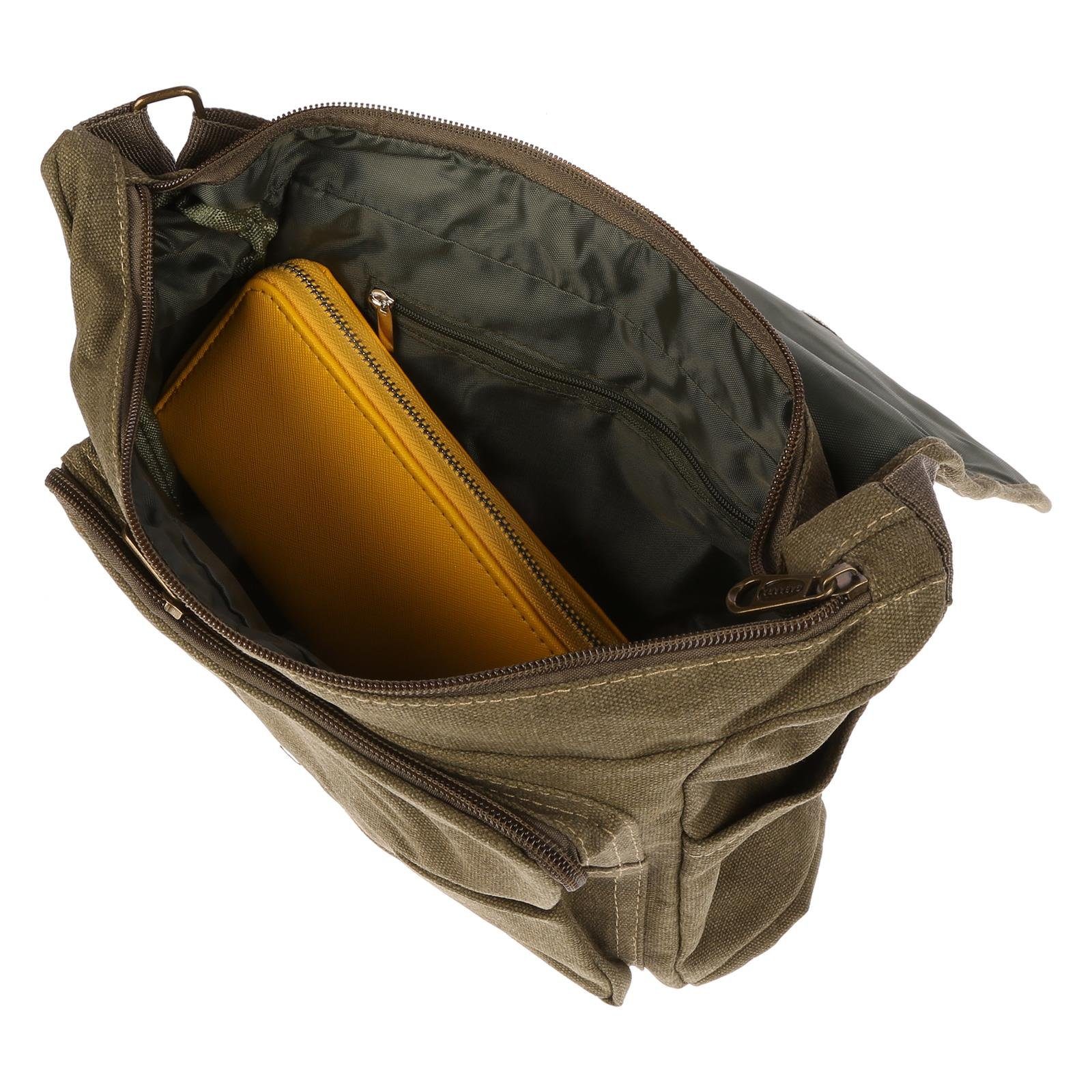 Christian Wippermann Umhängetasche Damen Tasche Schultertasche Umhängetasche aus Canvas, inversch. Farben