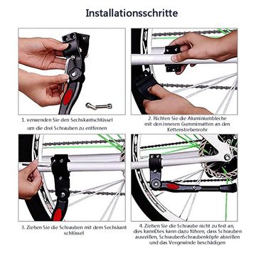 Houhence Fahrradständer Fahrradständer, Aluminium, Verstellbarer Fahrradständer Hinten