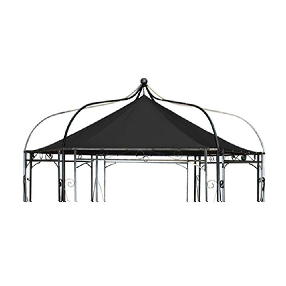 CLP Pavillon-Ersatzdach Ersatzbezug Dachplane Gartenpavillon, 250.0 g/m², 280.0 x 280.0 cm (Spar-Set, Ø 280 cm wasserabweisend), wasserabweisend, schmutzabweisend, Klettbefestigung