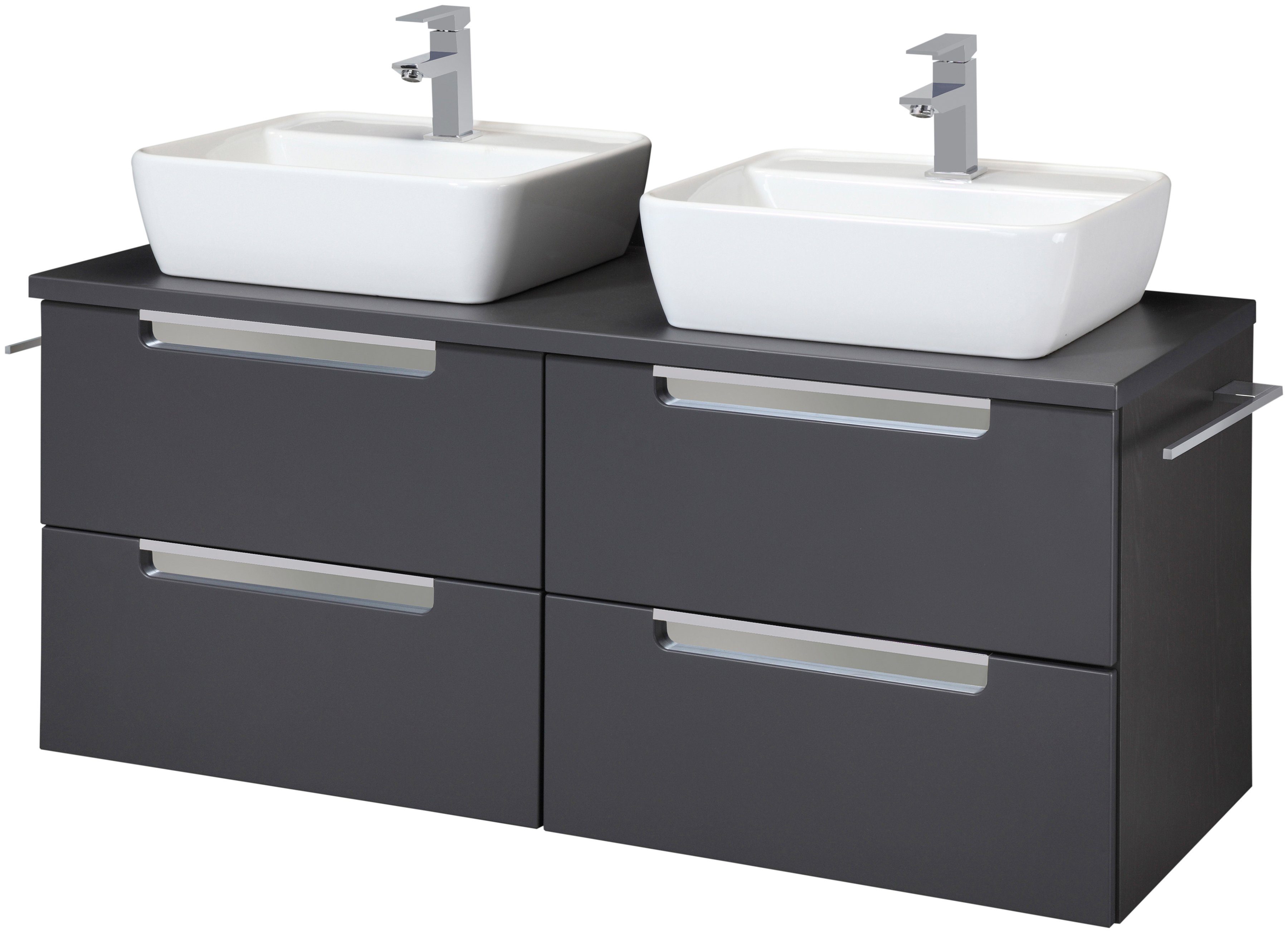 welltime Doppelwaschtisch Malibu, mit Soft-Close, Breite 120 cm