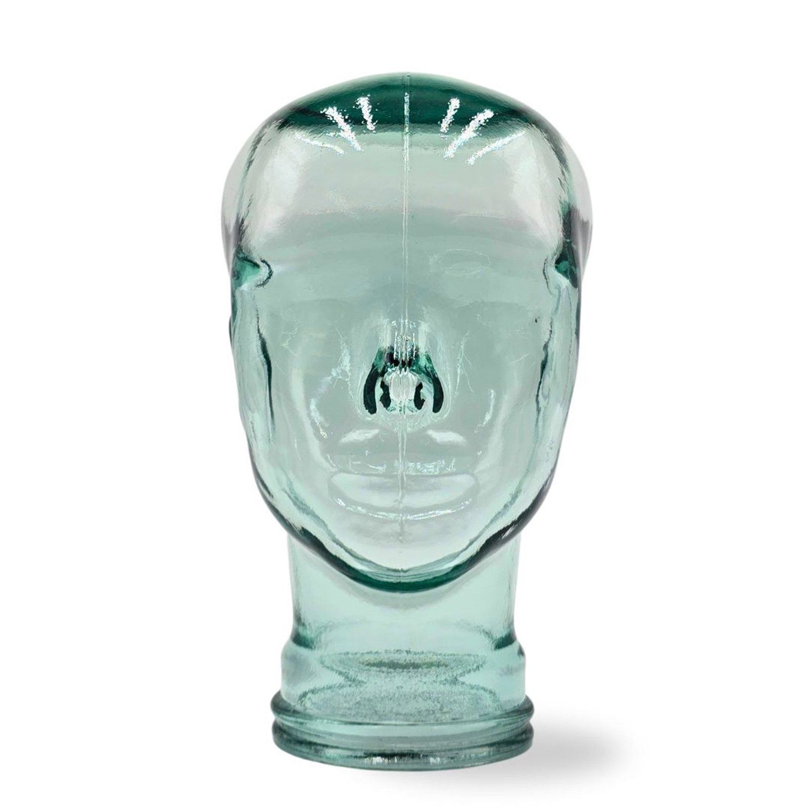 DESIGN DELIGHTS Skulptur Glas KOPFHÖRERSTÄNDER 29cm Glaskopf Skulptur, T01 klar – Bild 5 von 5