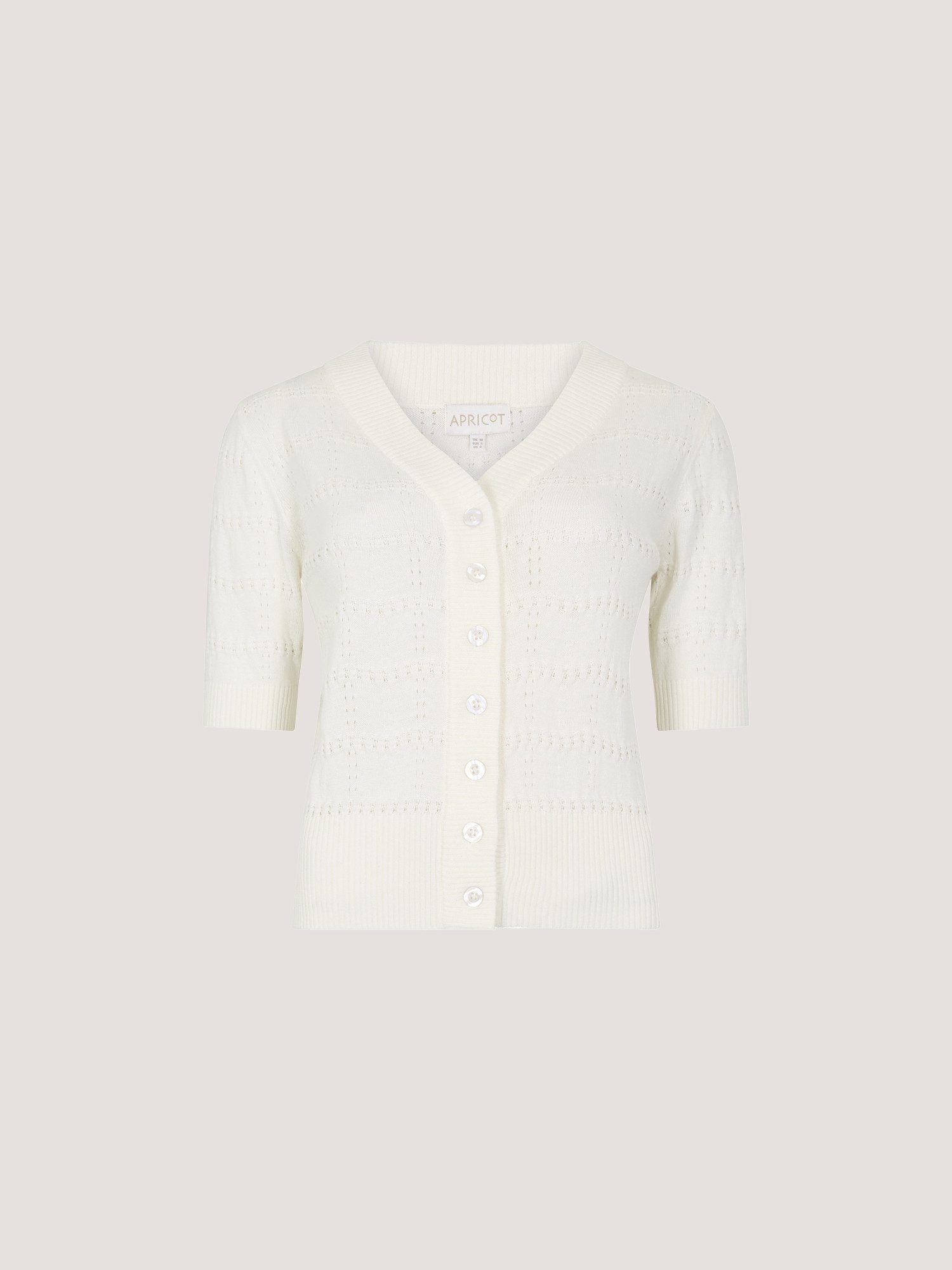 Cardigan Pointelle-Strickcardigan