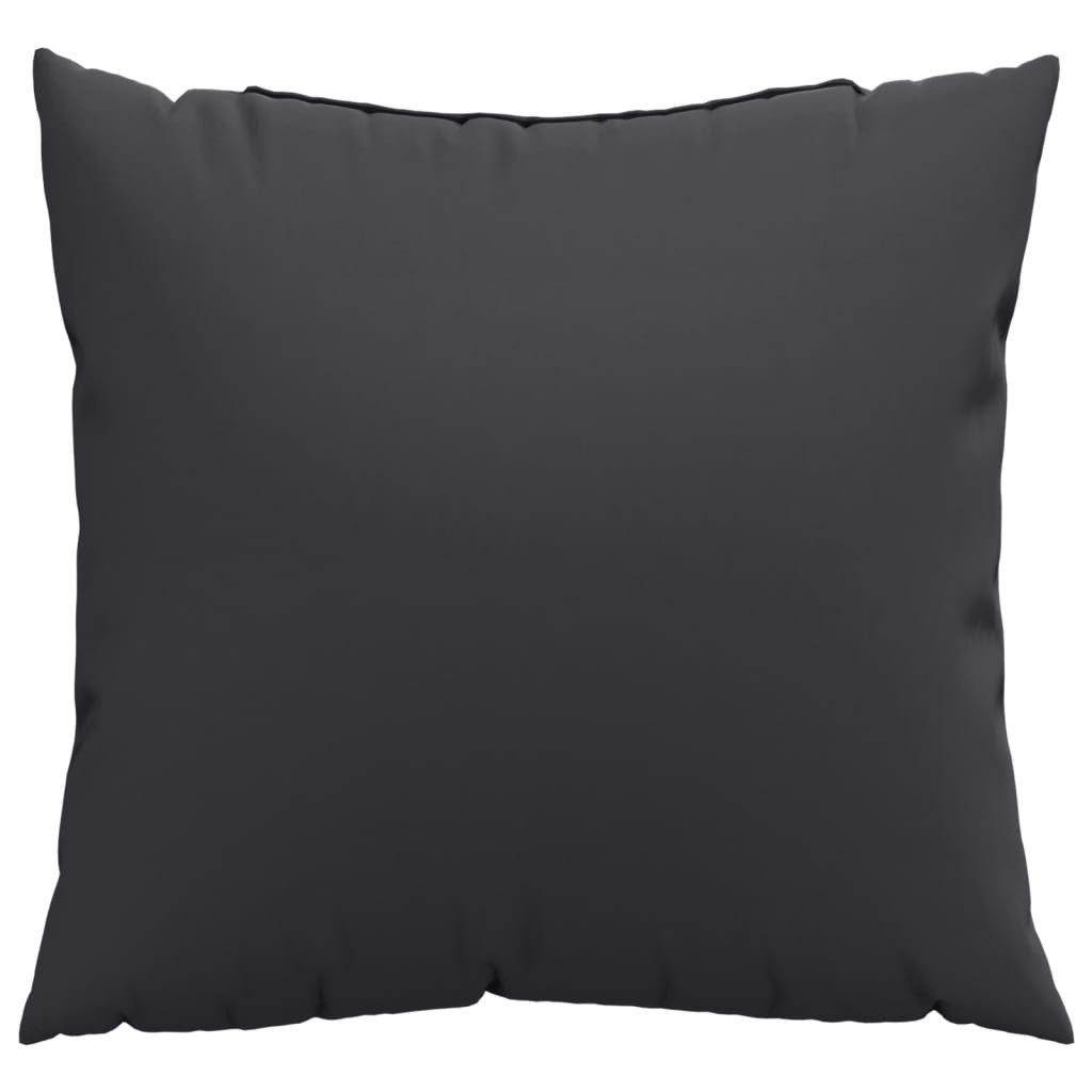 vidaXL Sitzauflage Sofakissen 4 Stk. Schwarz 40x40 cm Stoff, (4 St)