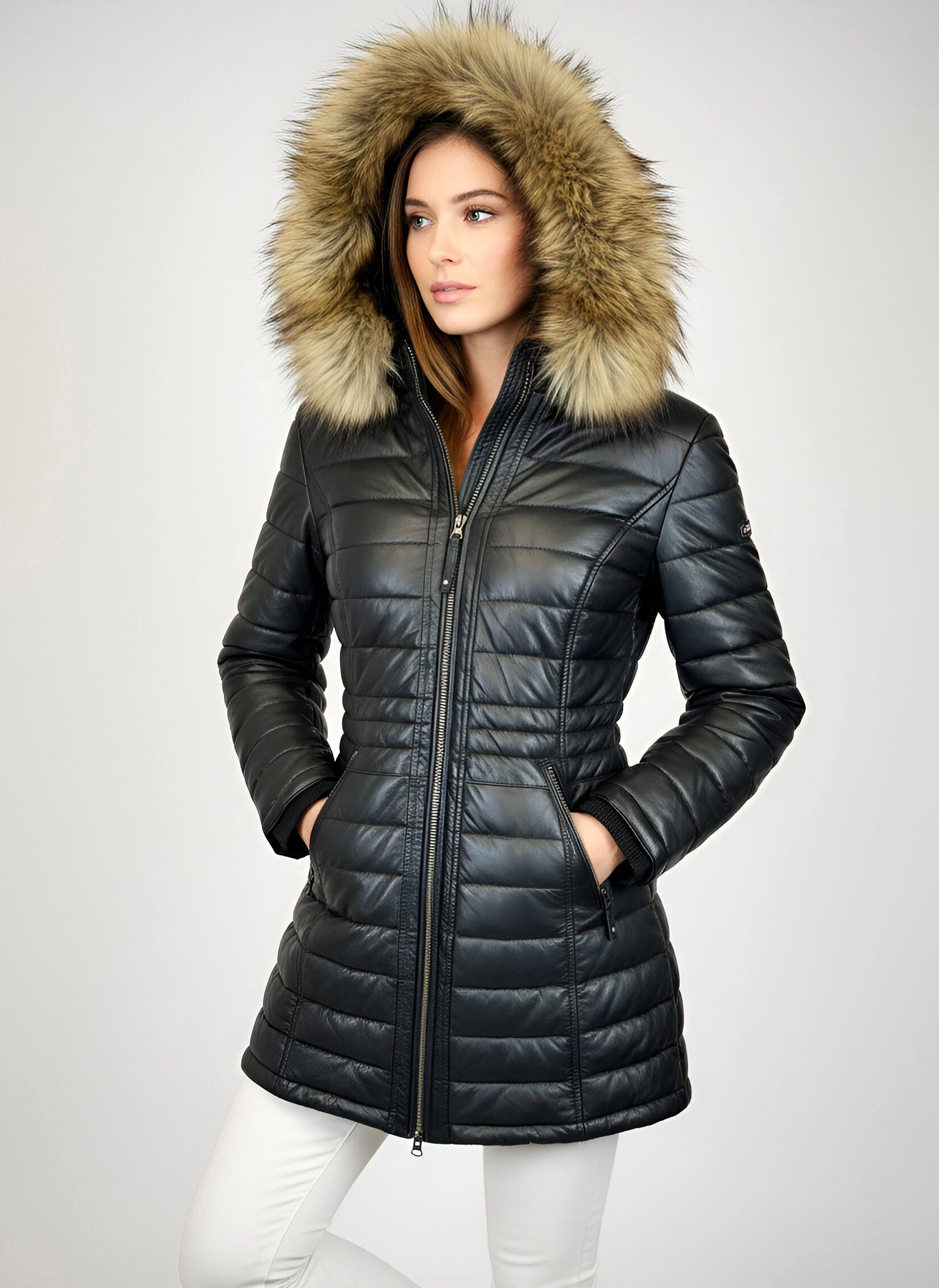 Cabrini Ledermantel Claire