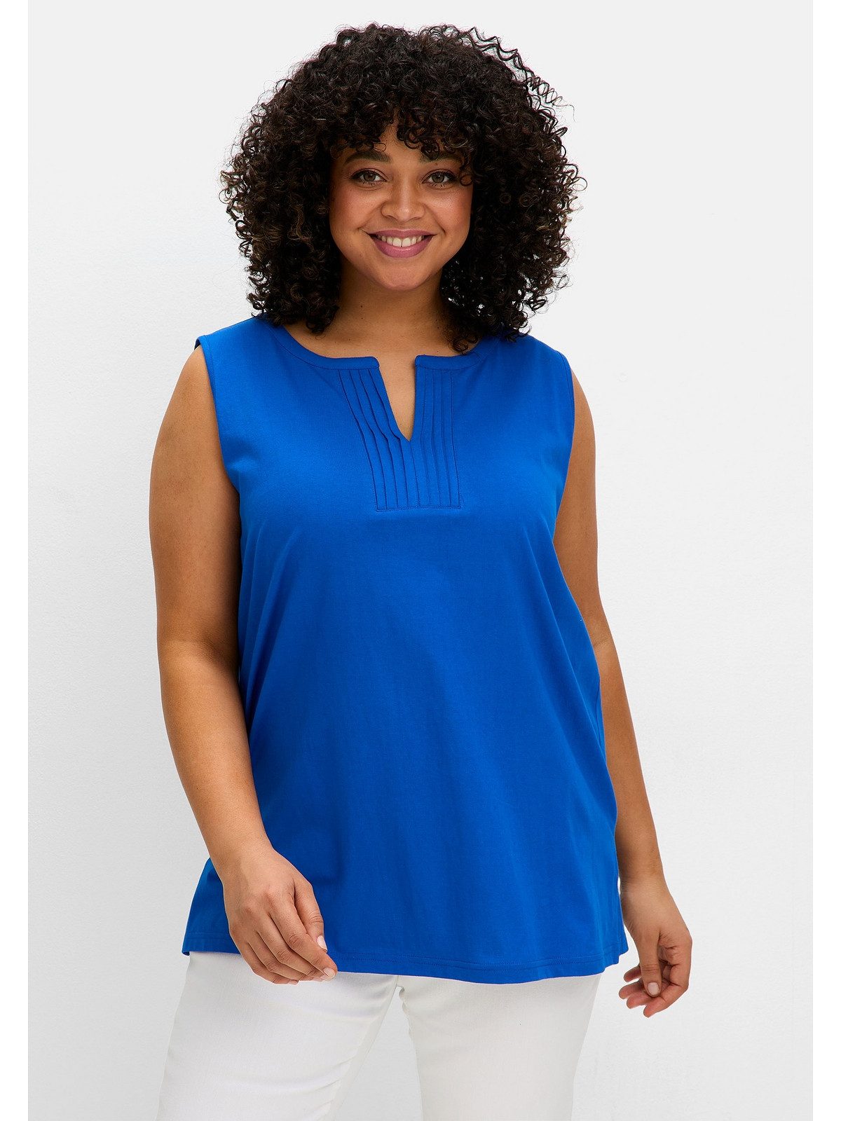 Sheego Tanktop Große Größen aus Jersey, günstig online kaufen