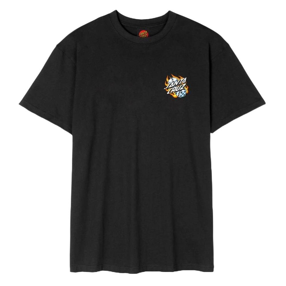 Santa Cruz T-Shirt T-Shirt Santa Cruz Flaming Dice Dot Ches