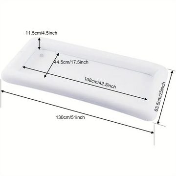 RefinedFlare Flaschenkorb Aufblasbare Servierbar, Getränkebehälter mit Ablassstopfen