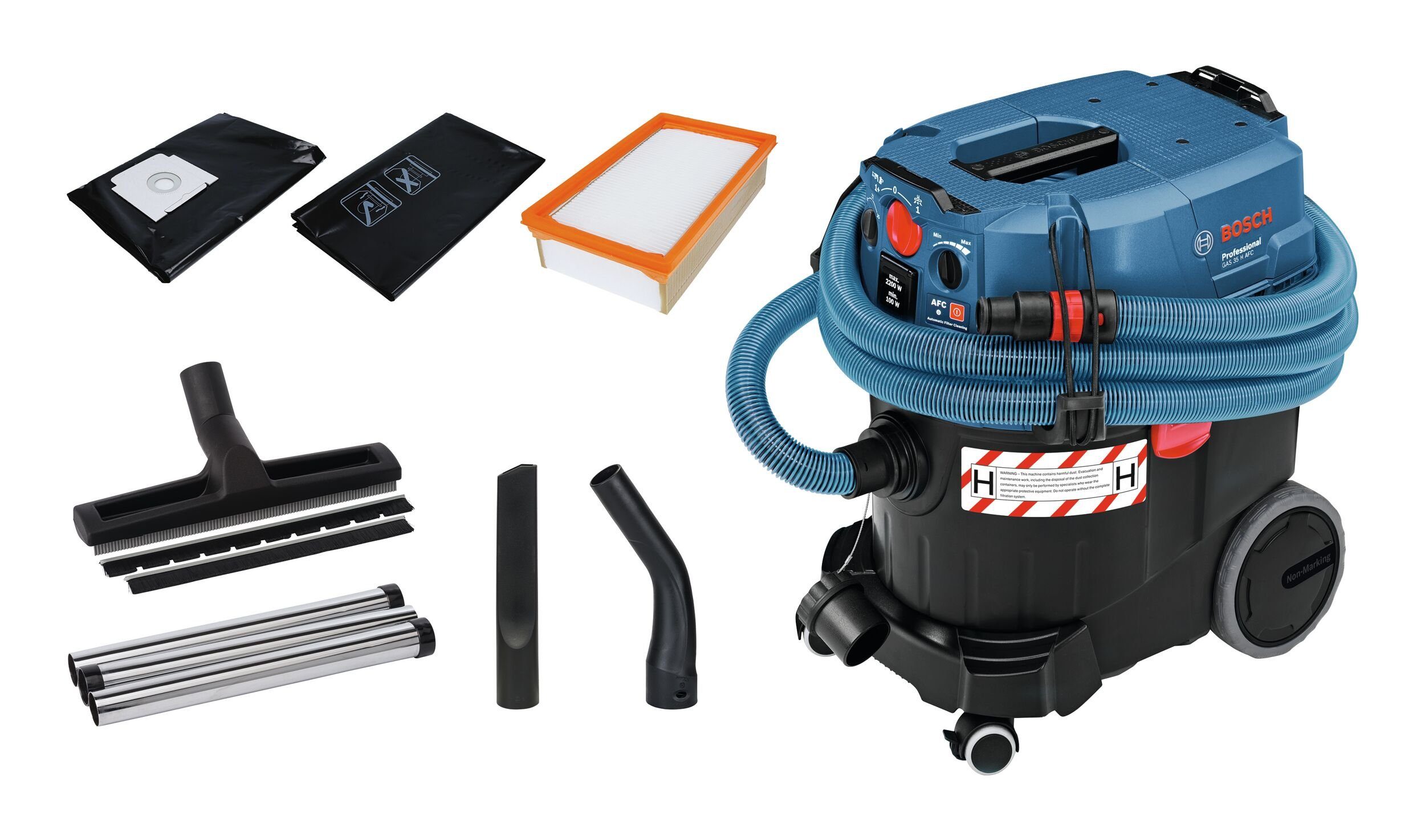 Bosch Professional Nass-Trocken-Sauger GAS 35 H AFC, Trockensauger - im Karton