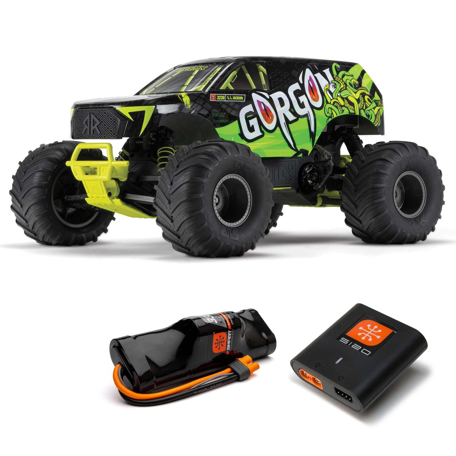 Arrma RC-Buggy Arrma Gorgon 4x2 Mega 550 Monstertruck RTR 1:10 mit Akku, Lader