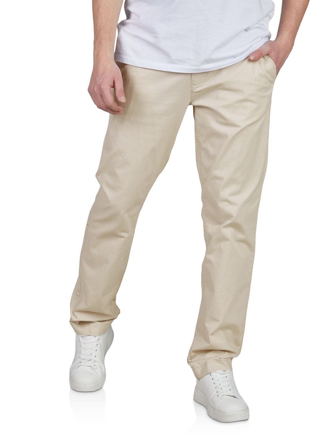 TOM TAILOR Chinohose Herren Stoffhose Regular Fit Freizeithose mit Stretch günstig online kaufen