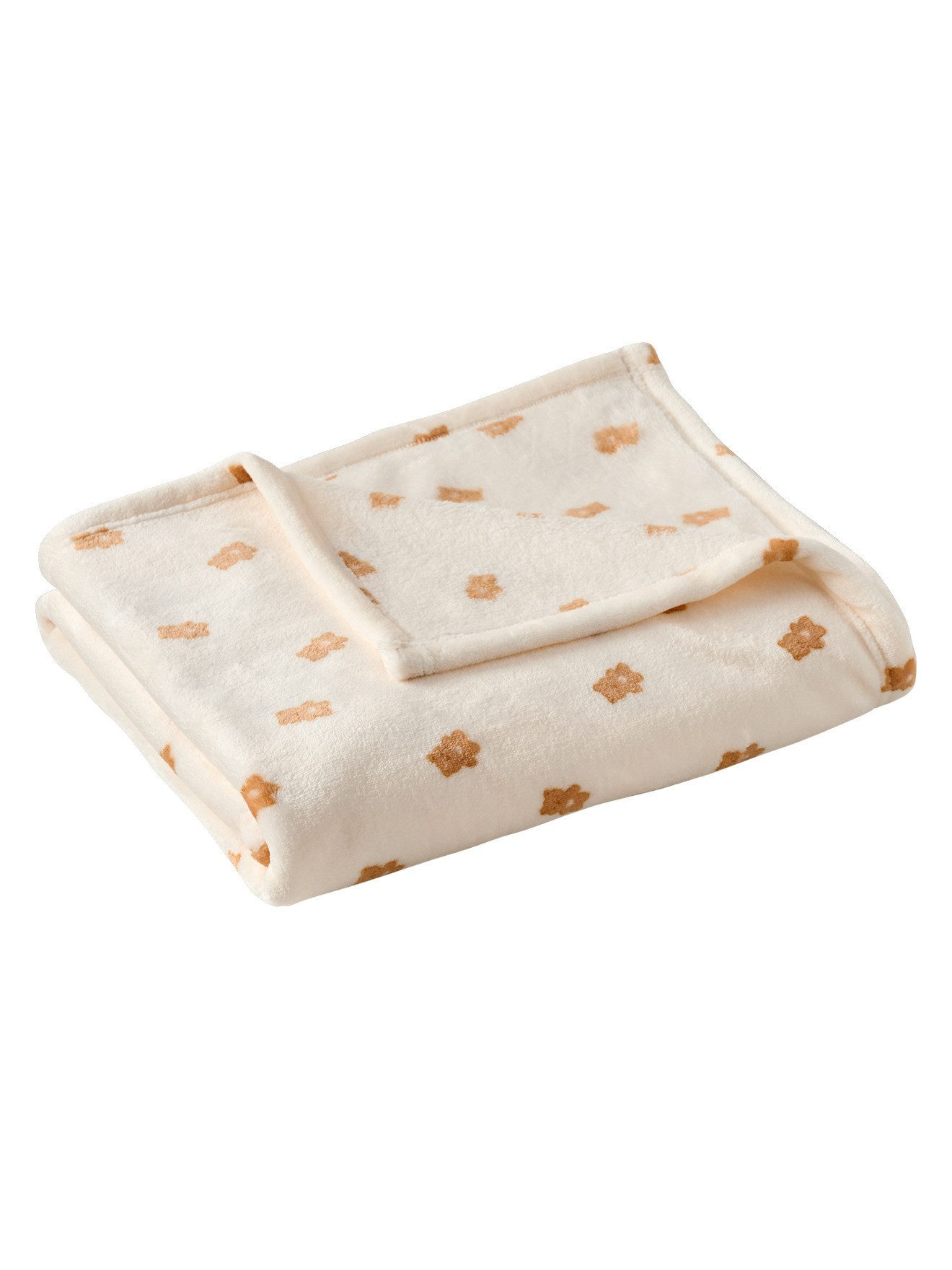 Babydecke Kinderzimmer Fleecedecke mit Karomuster, vertbaudet