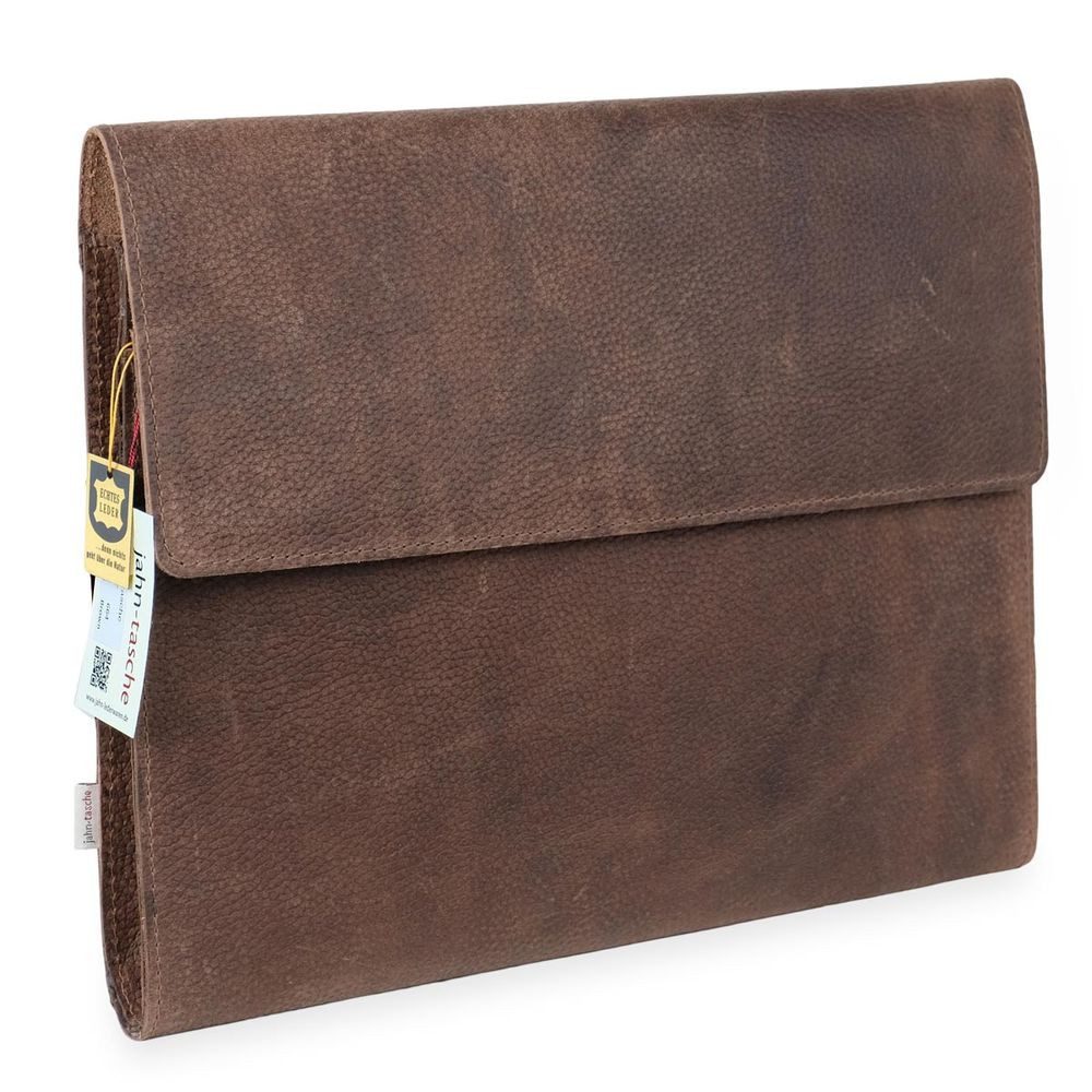 Jahn-Tasche Aktenmappe A4 Dokumentenmappe / Dokumententasche, Leder Braun, Jahn-Tasche 664-n