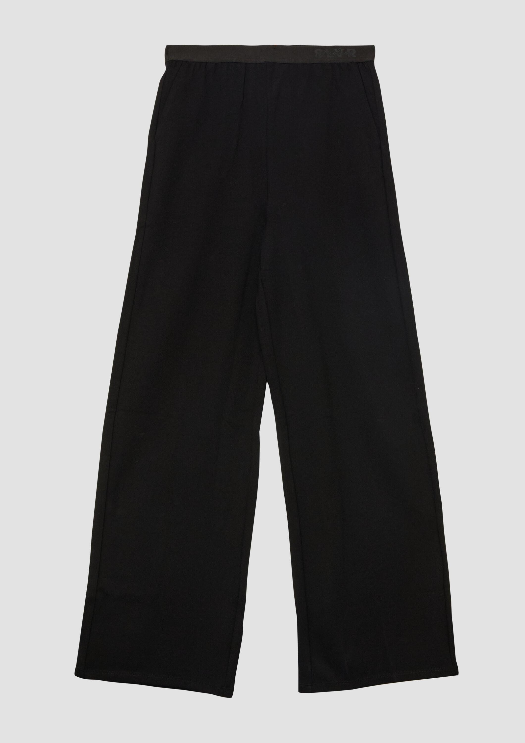 s.Oliver Leggings Leggings Wide Leg Hose aus Interlockjersey mit elastischem Bund