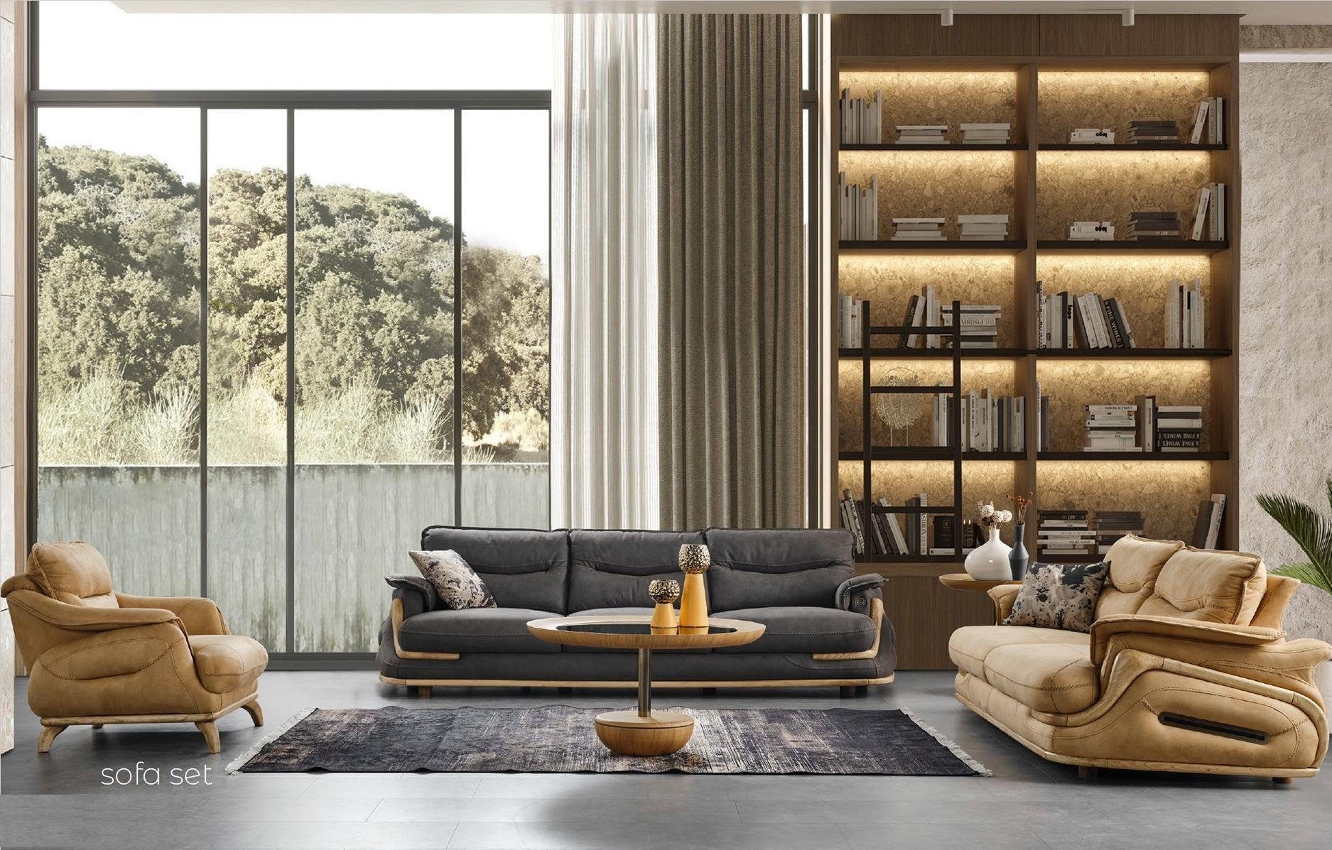 Sofa Italienisches Möbel Sofas, Couchen Sofa Couch 3er Luxus Made in Polster Design JVmoebel Europe