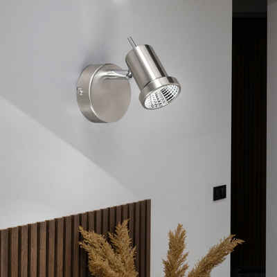 WOFI LED Wandleuchte, LED-Leuchtmittel fest verbaut, Warmweiß, LED 5 Watt Wand Spot Leuchte Wohn Zimmer Lese Lampe Beleuchtung