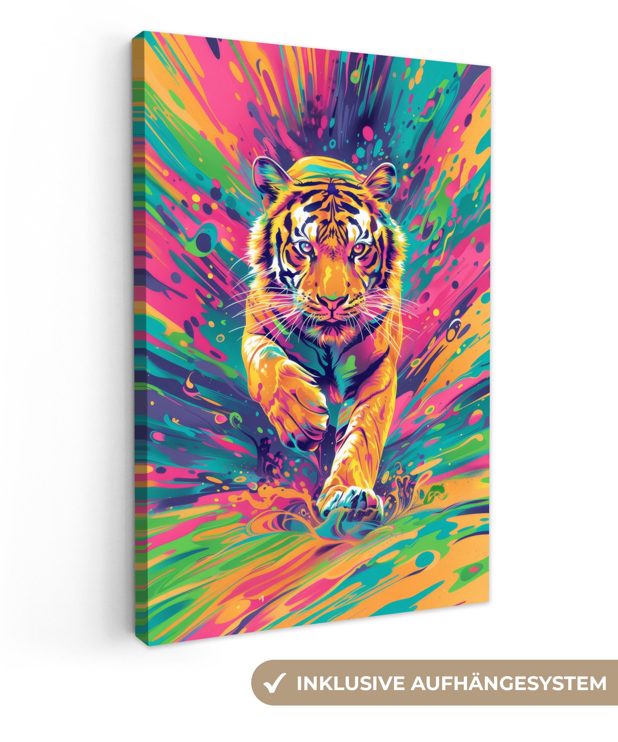 OneMillionCanvasses® Leinwandbild Tiger - Wildlife - günstig online kaufen