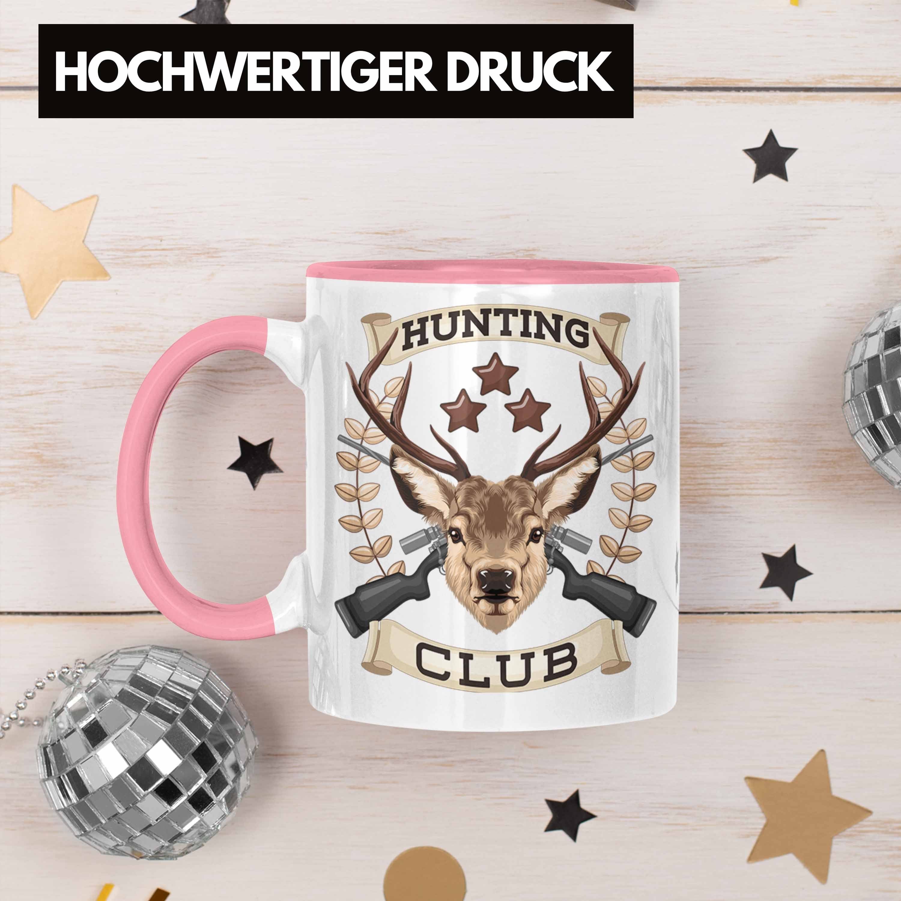 Männer für Geschenk Spruch Jäger Jagd Hunting Club Tasse Trendation Rosa Tasse Jäger Becher
