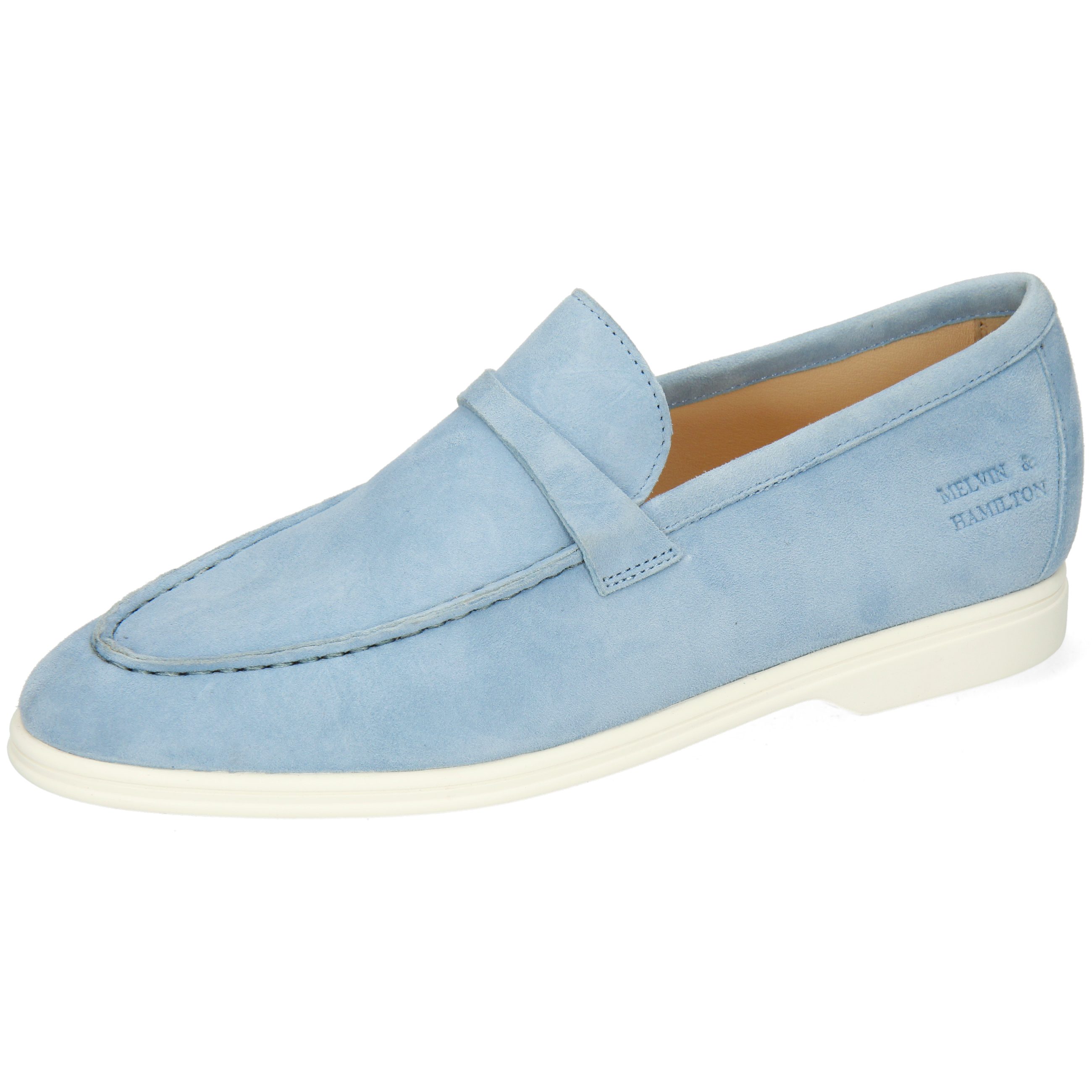 Melvin & Hamilton Adley 3 Loafer Goat Suede Sky Accessory