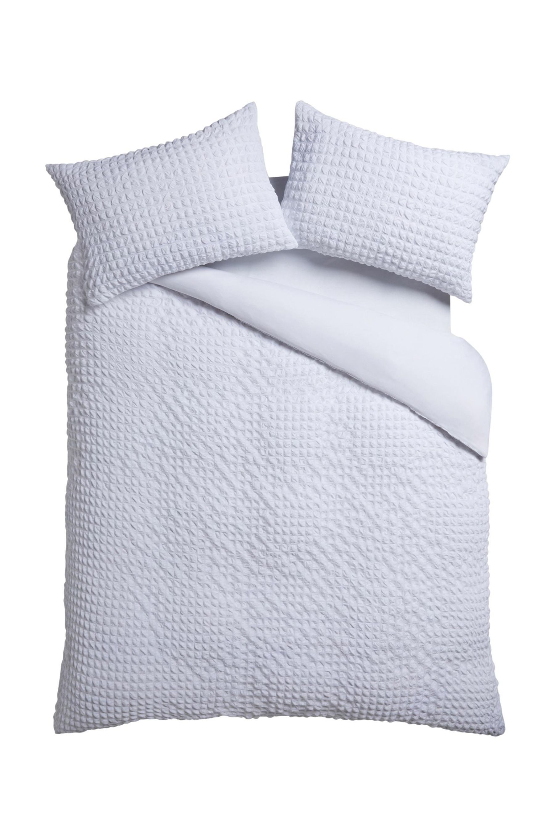 Next Bett-Set Superweiche Bettgarnitur mit Mini-Seersuckermuster, Bezug: Polyester (recycelt)