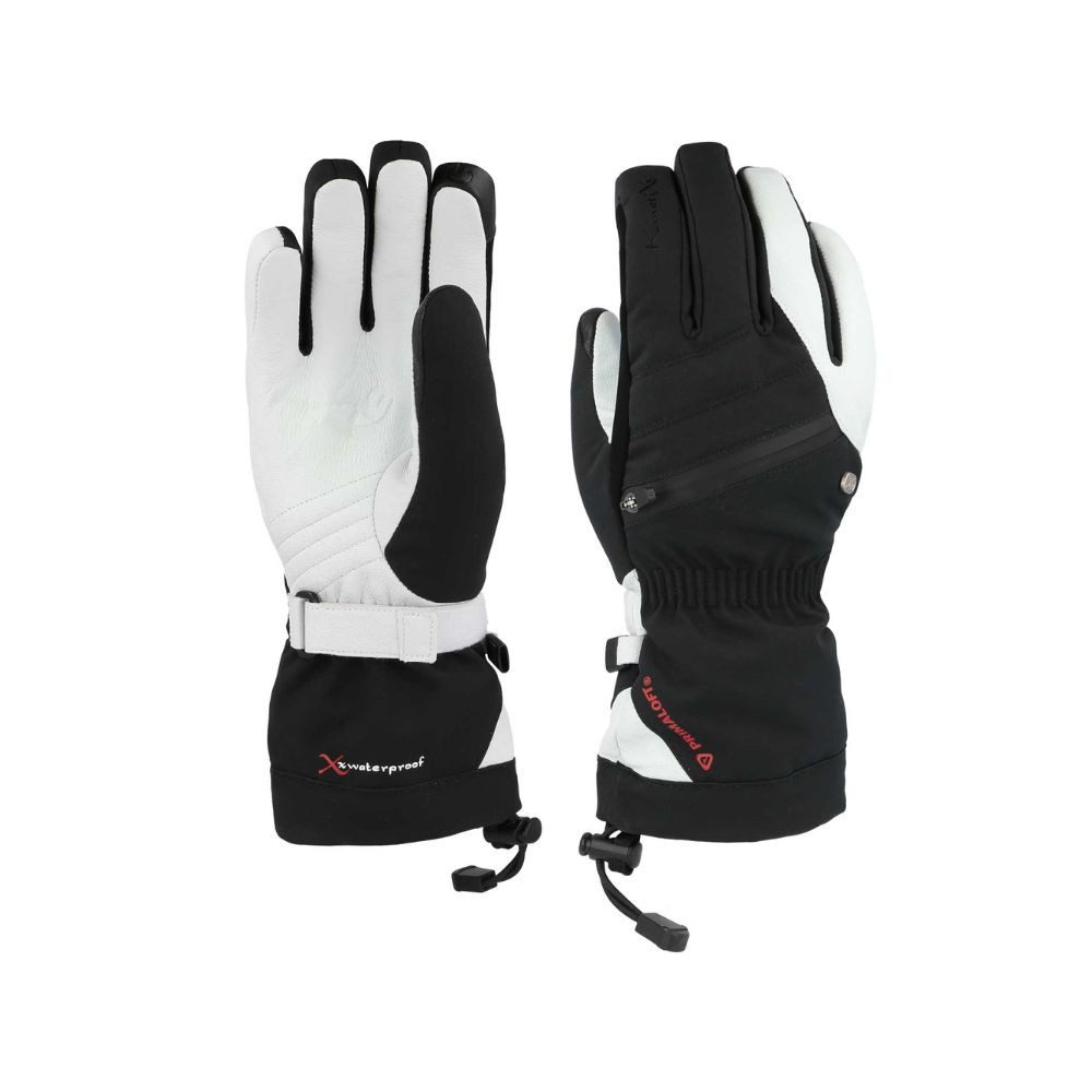 Kinetixx Snowboardhandschuhe Sportlicher Damen-Ski- und Snowboardhandschuh Alina, KinetiXx (in schwarz, schwarz/weiß, grau) Grip, Atmungsaktiv, Kälteschutz, Winddicht, Touchscreen kompatibel