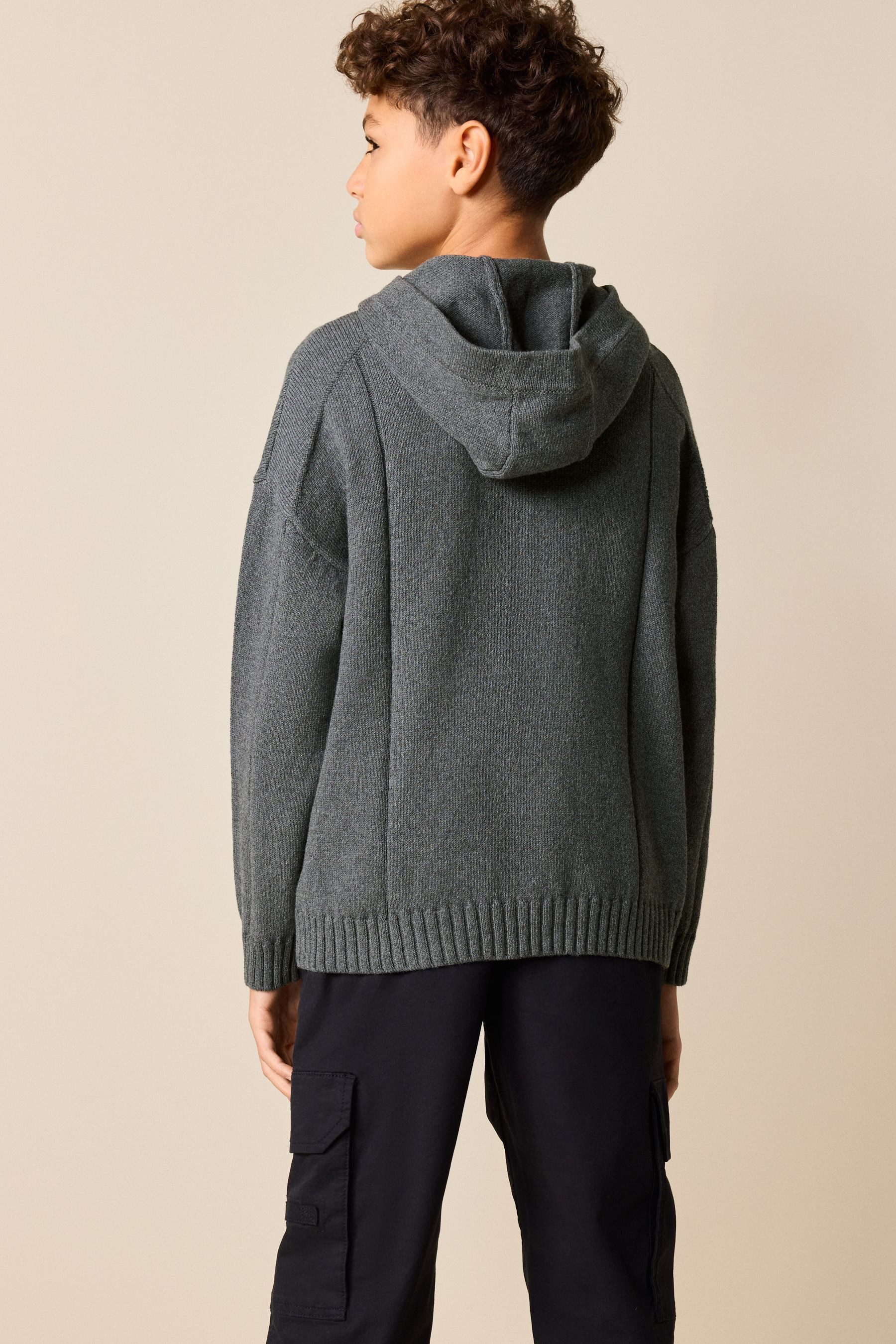 Next Kapuzenpullover Gestricktes Kapuzensweatshirt (1-tlg)
