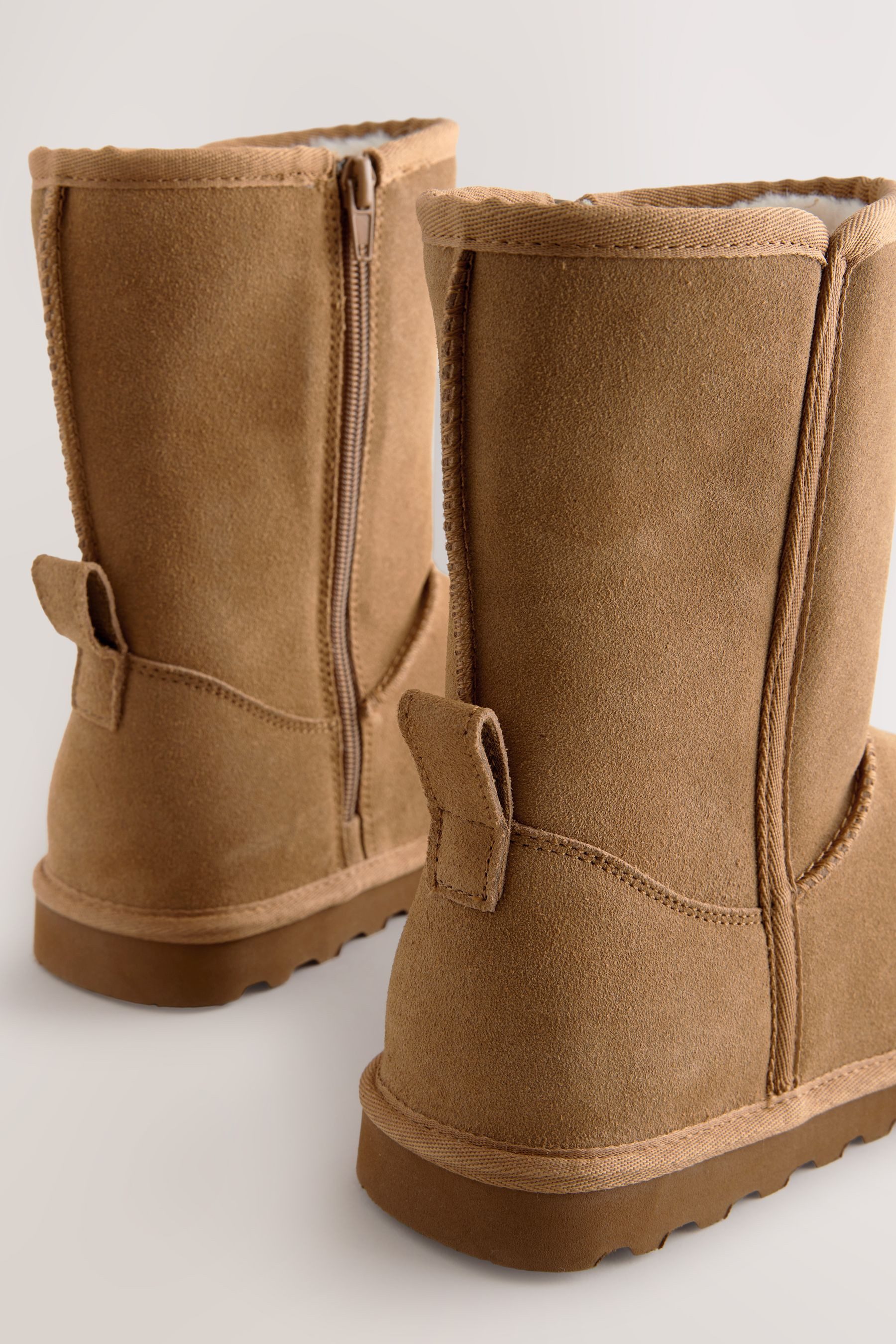 Next Mittelhoher Stiefel mit Futter aus Kunstfell Stiefel (1-tlg)
