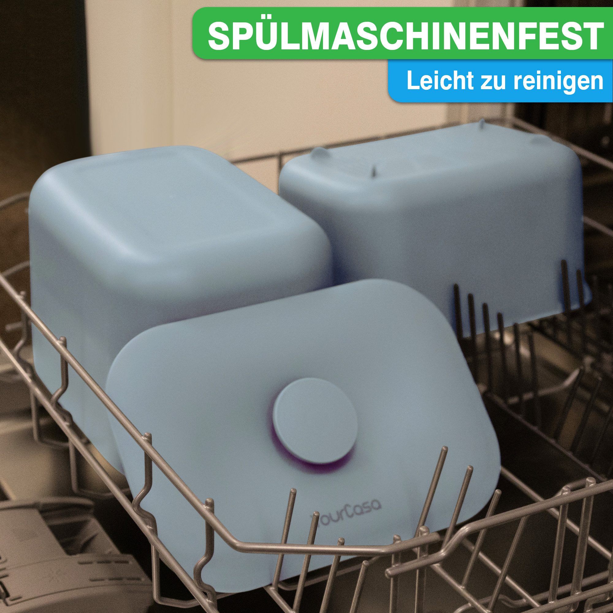 YourCasa Biomülleimer Küche 5L - Komposteimer Küche mit Sieb Spülmaschinenfest, Fassungsvermögen 5L, Spülmaschinenfest