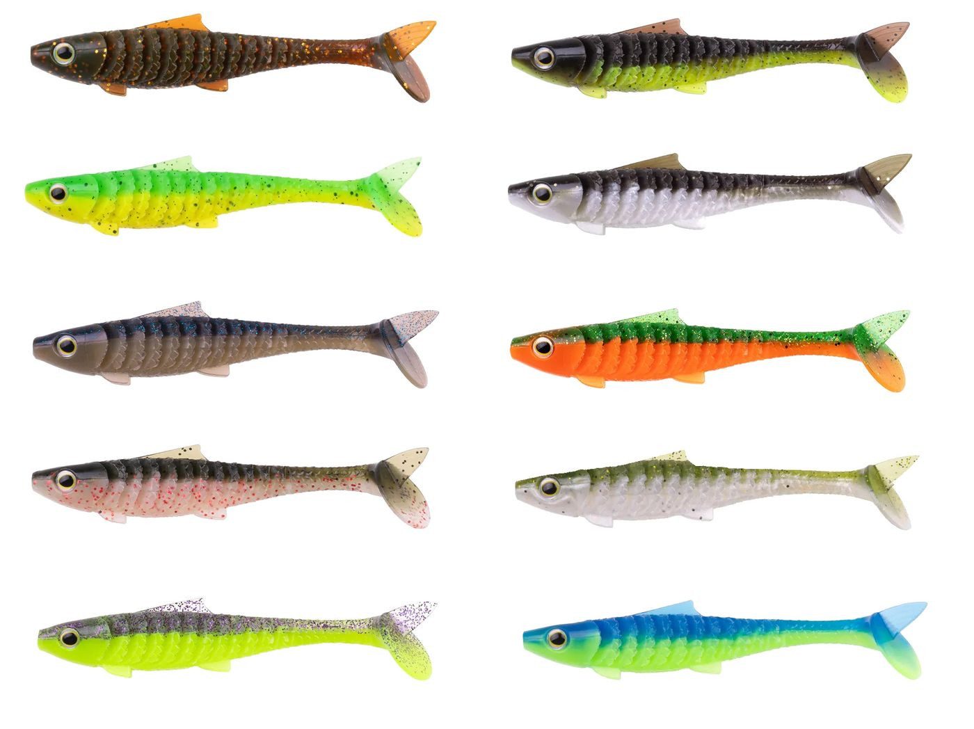 Kunstköder Zeck Baby Rippler 12cm - 3 Gummifische