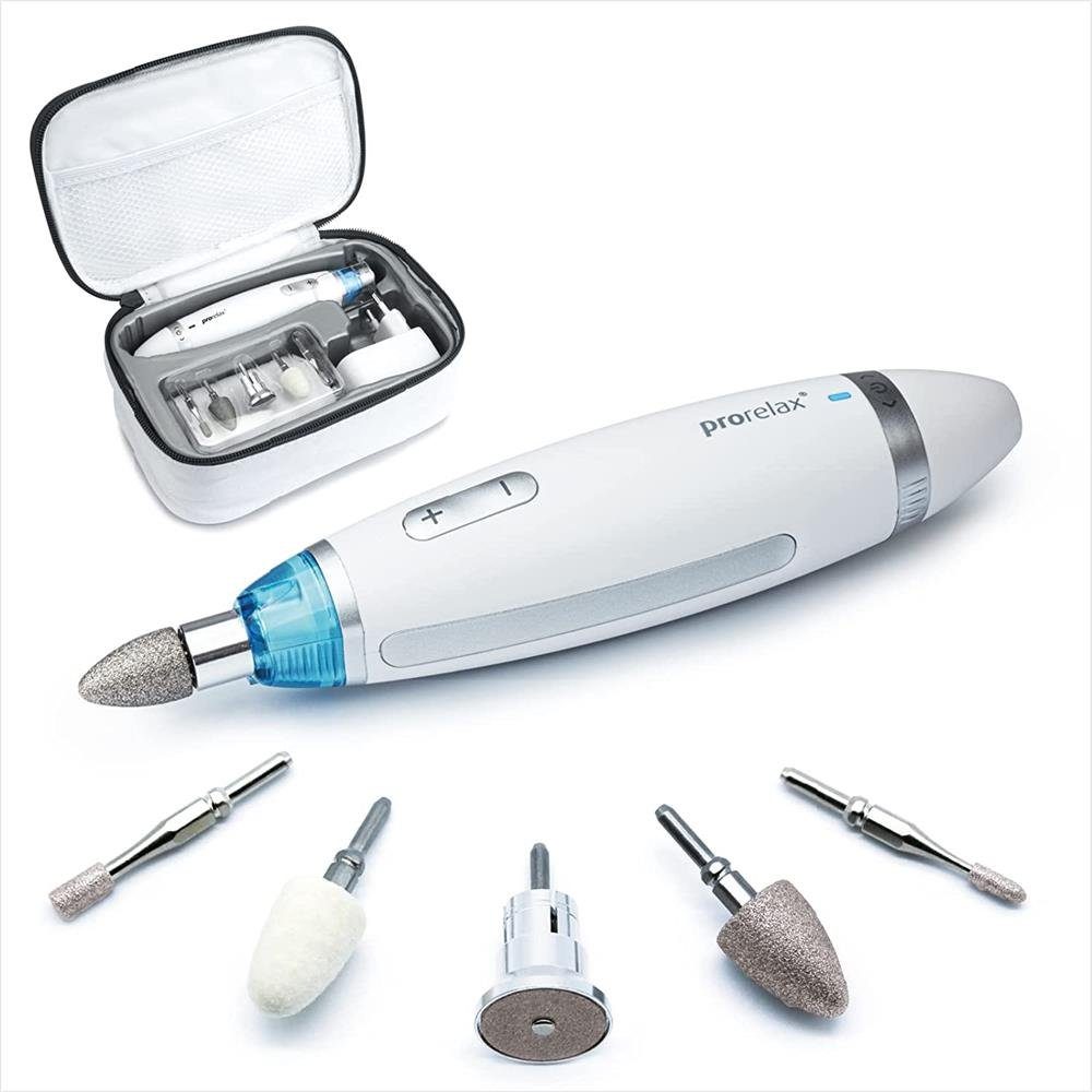 prorelax Maniküre-Pediküre-Set PERFECT, Professionelle Hand- und Fußpflege, 5 hochwertige Aufsätze