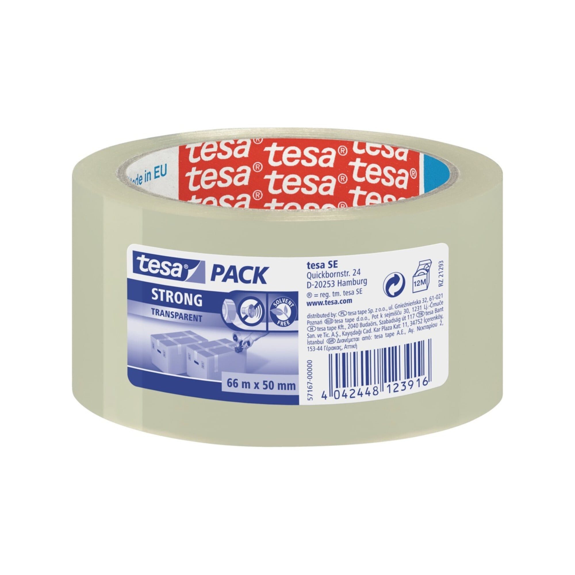 tesa Klebeband tesapack 57167 66mx50mm transparent 6 Stk