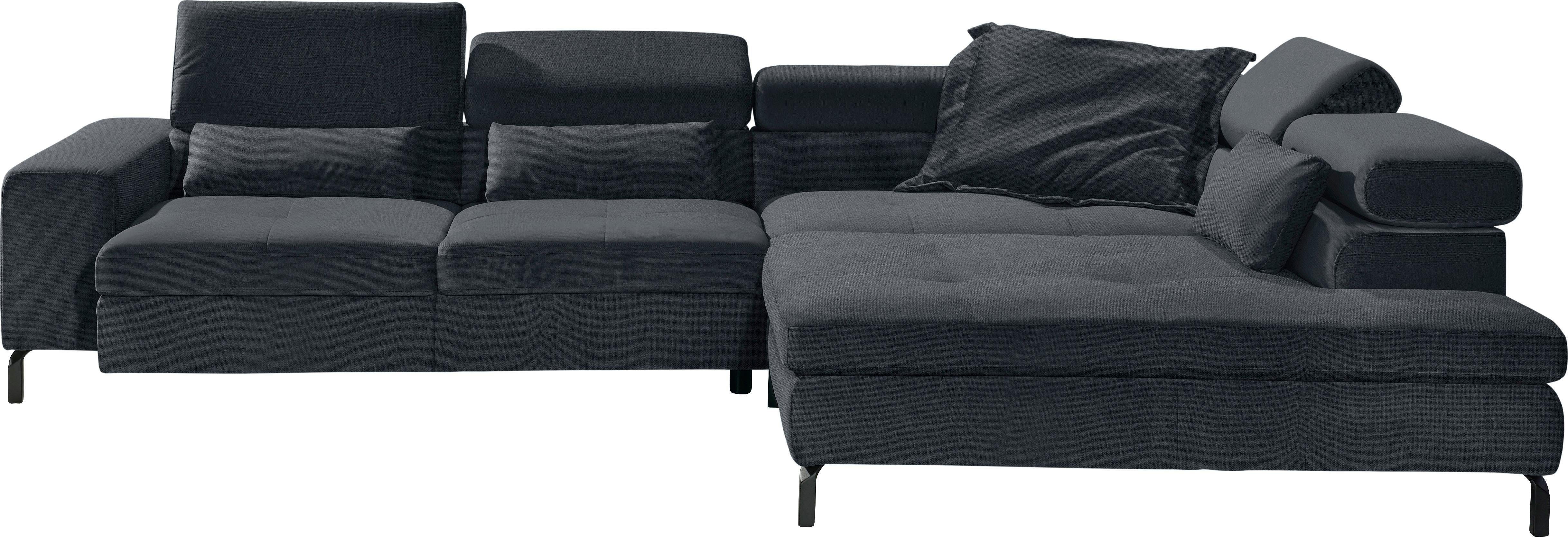 GALLERY M branded by Musterring Ecksofa Felicia Due L-Form, Wahlweise mit Sitzvorzug, inkl. Kopfteilverstellung, Sitzhöhe 43 cm