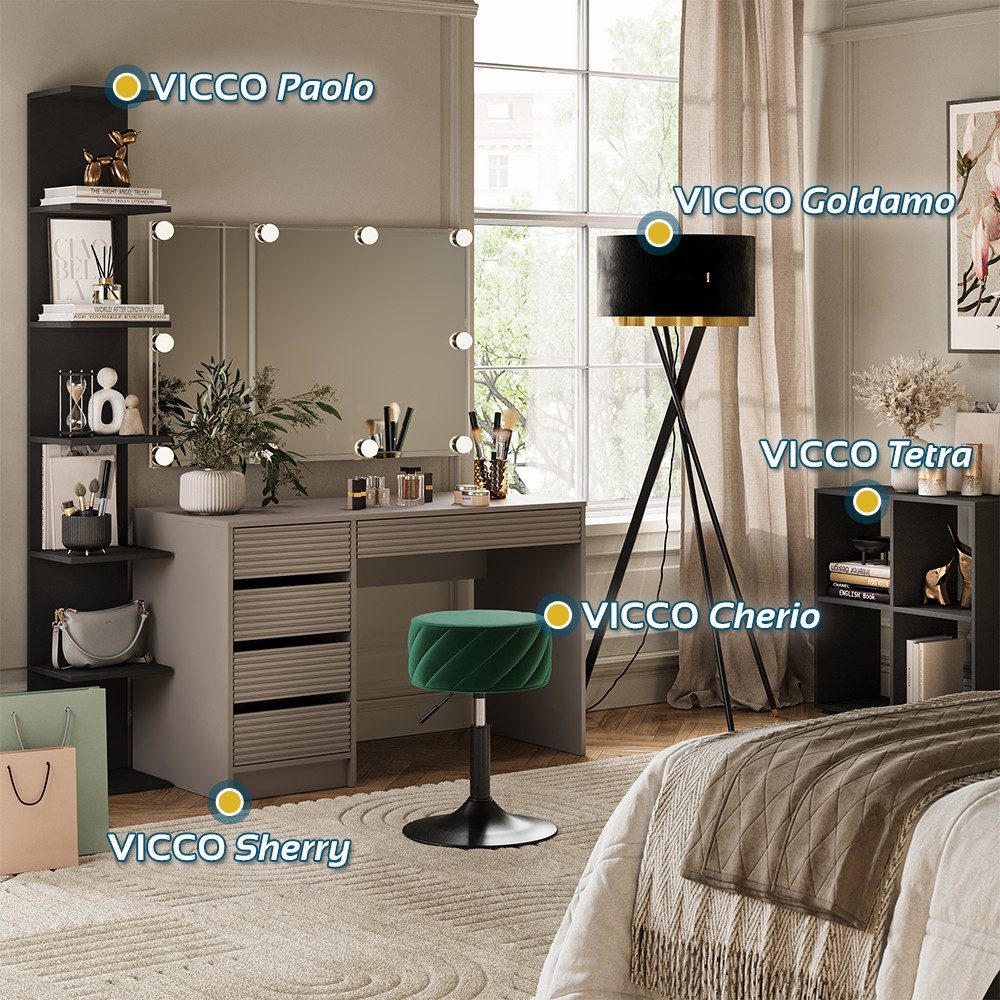 Vicco Schminktisch Sherry, Cashmere, 120 cm günstig online kaufen