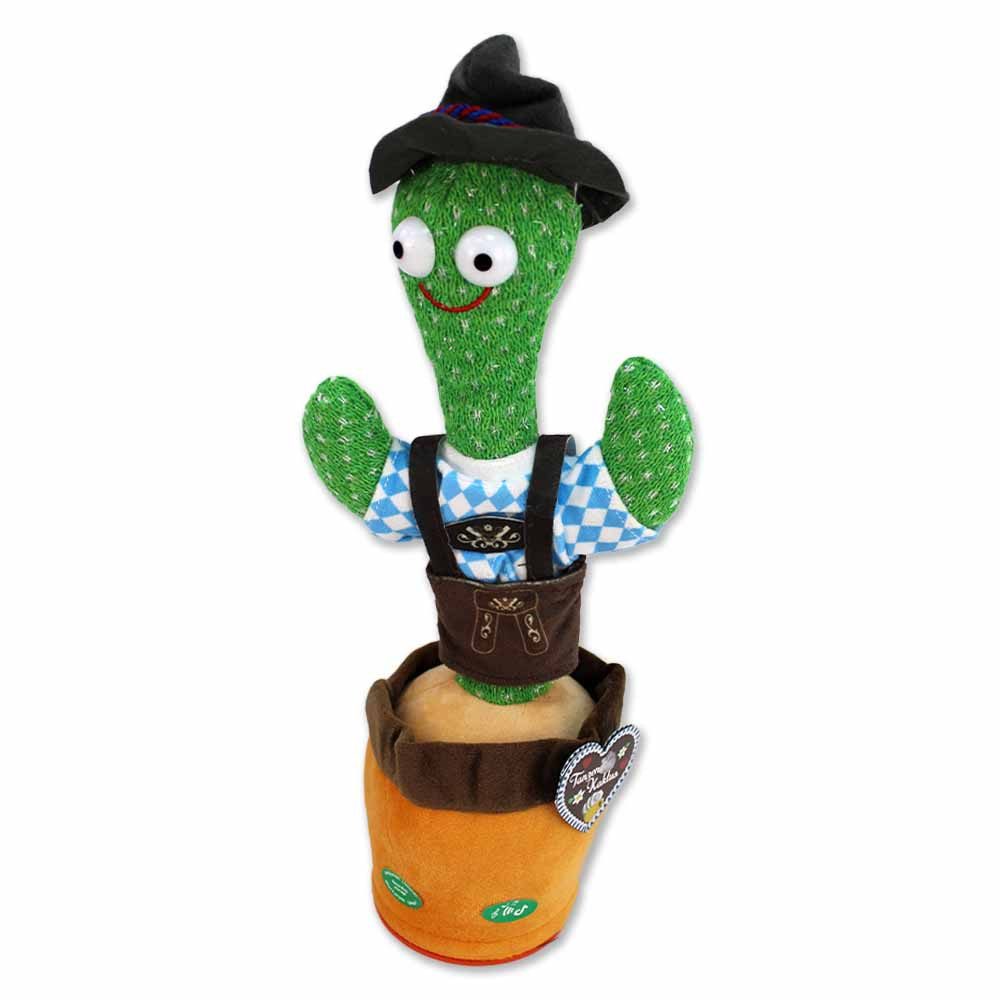 Kögler Kuscheltier Tanzender Kaktus Oktoberfest mit Sound - ca. 36 cm