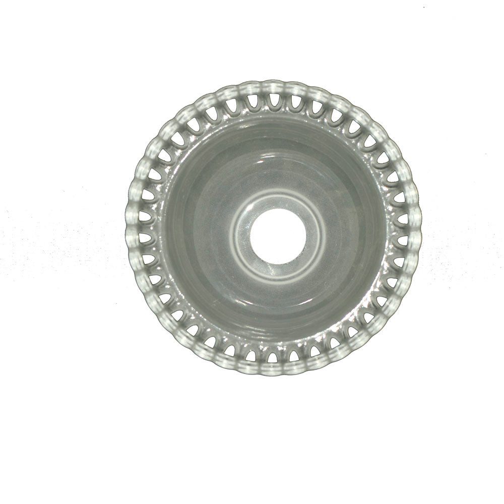 Dirk Davids Leuchten GmbH Lampenschirm Glasschirm Lampenschirm ersatzglas Kronnenglas Matt Weiß E14 Höhe 7,5