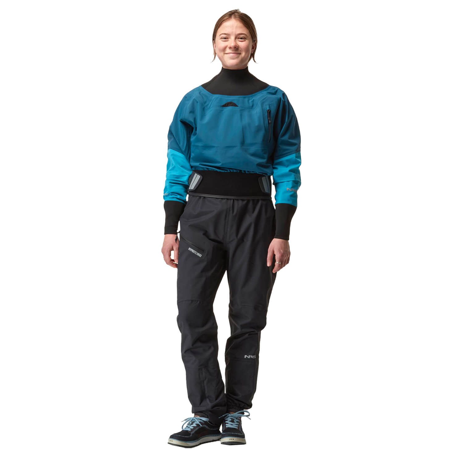 NRS Outdoorjacke NRS Dry Top Flux Trockenjacke Blau Damen