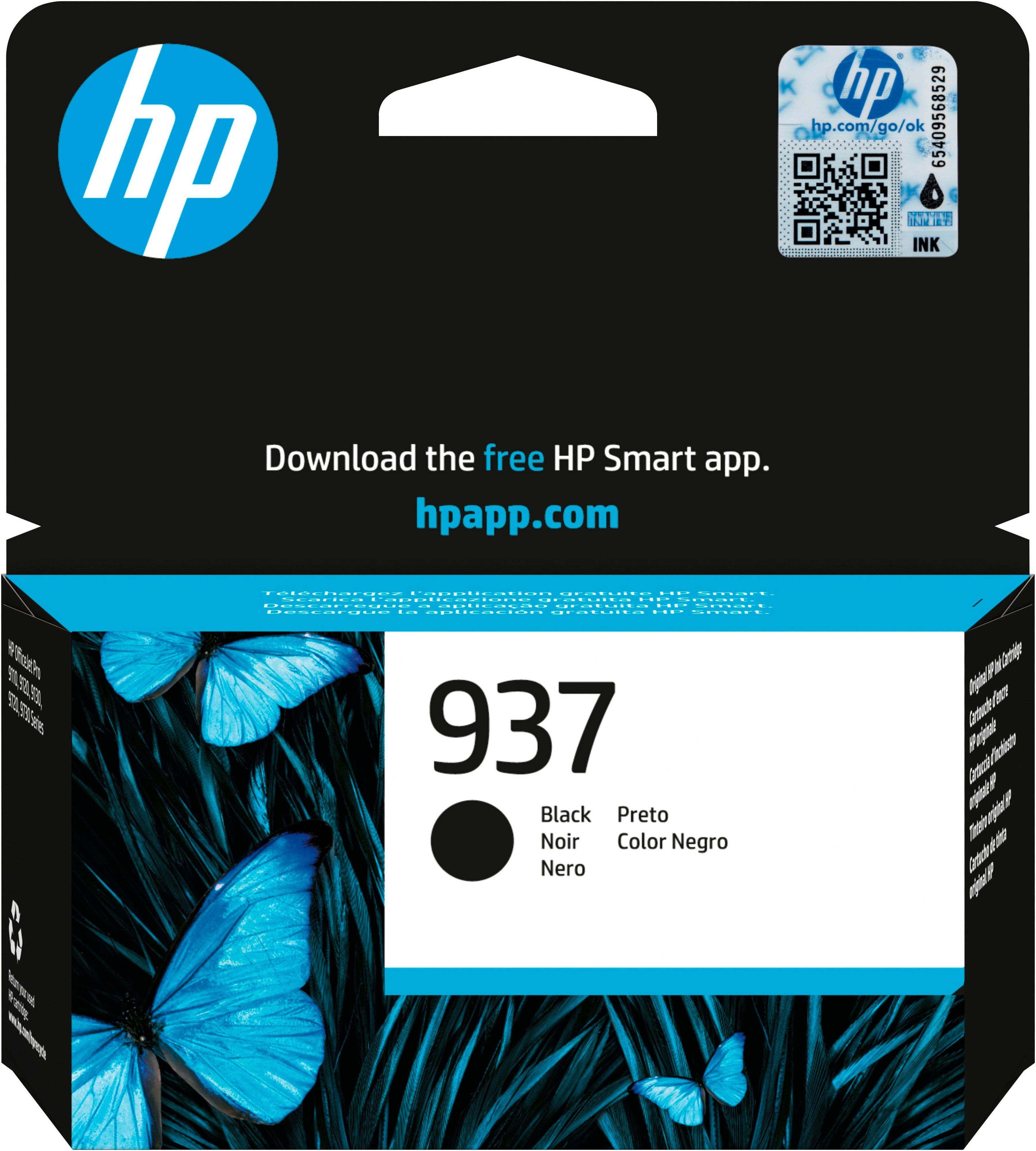 HP 937 Schwarz Original Ink Cartridge Tintenpatrone