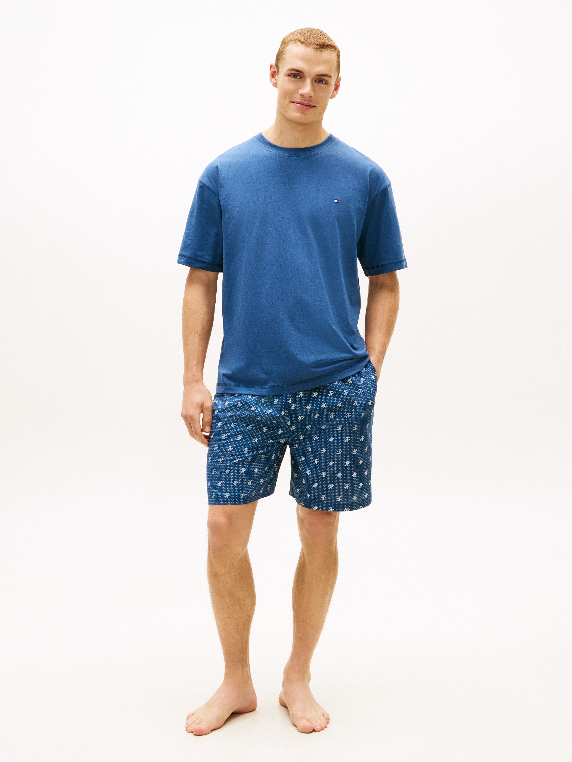 Tommy Hilfiger Underwear Original Pyjama mit Shorts und Print