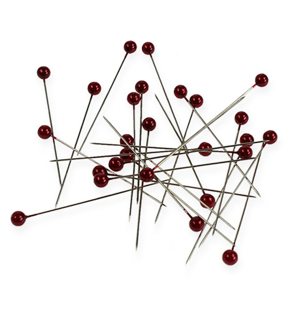 H&R The wire man Bastelperlen Elegante Perlkopfnadeln für Deko-Projekte und Floristik, 100 Stück