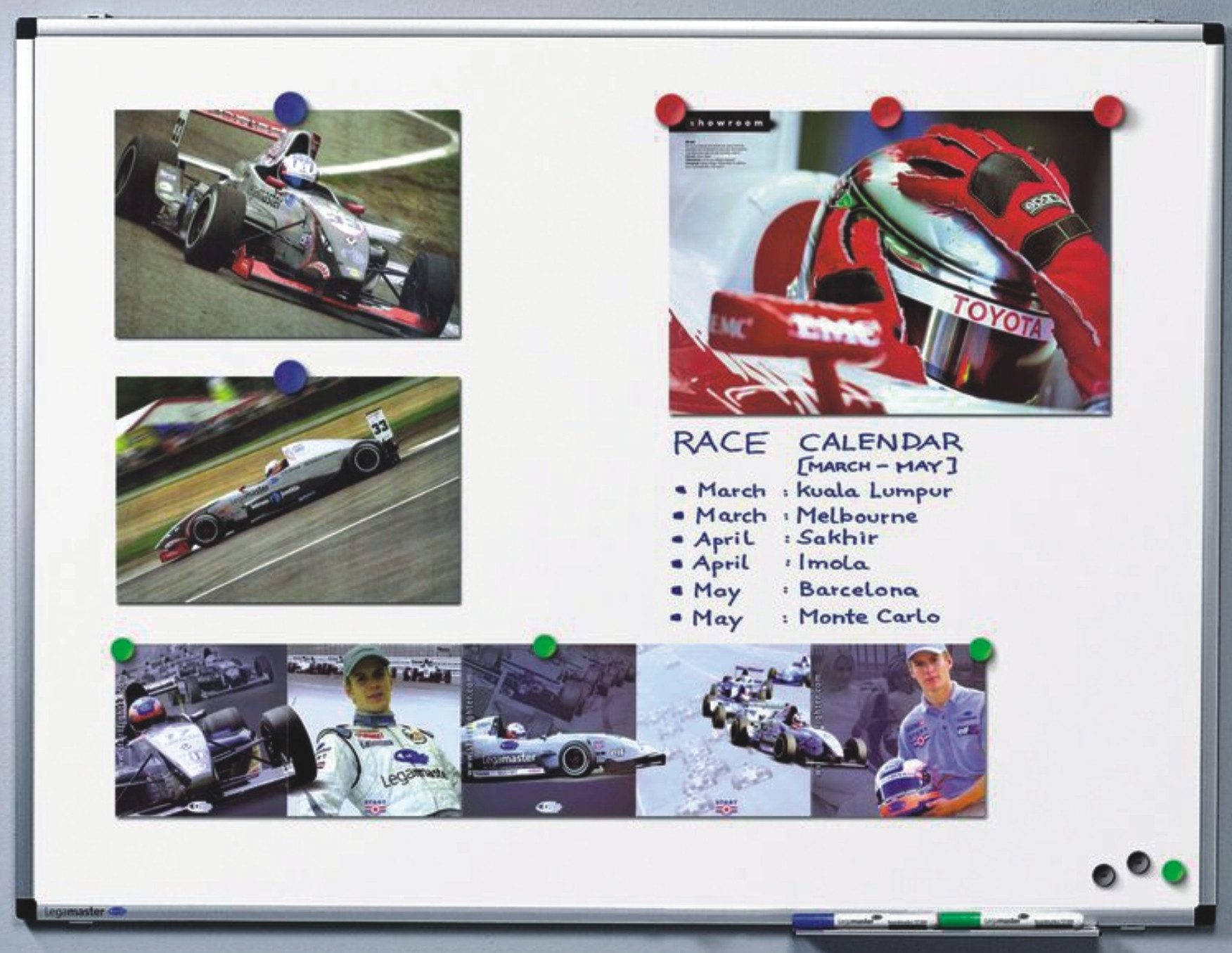 LEGAMASTER Magnettafel Whiteboard Premium 240x120cm