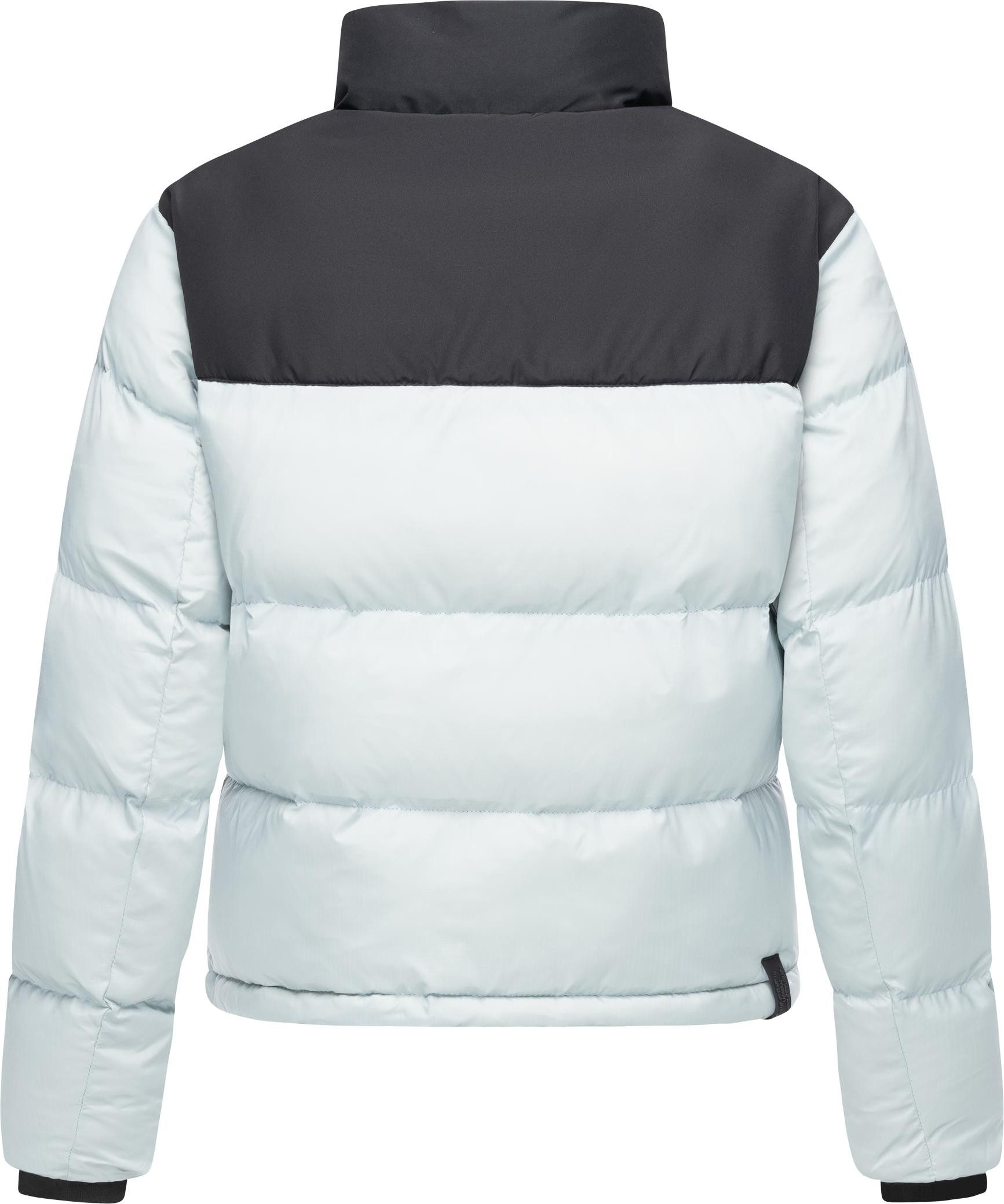 Ragwear Steppjacke Serah stylische Damen Winterjacke im Colourblocking-Design
