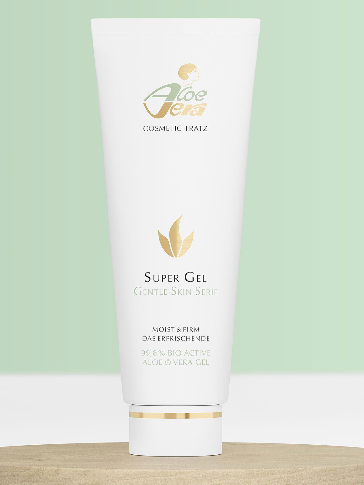 Aloe Vera Cosmetic Tratz Feuchtigkeitsgel Super Gel GENTLE SKIN 99,8% Bio Active Aloe Vera, 1-tlg., Frei von Duftstoffen, Mineralölen, Parabenen und PEG’s Made in Germany
