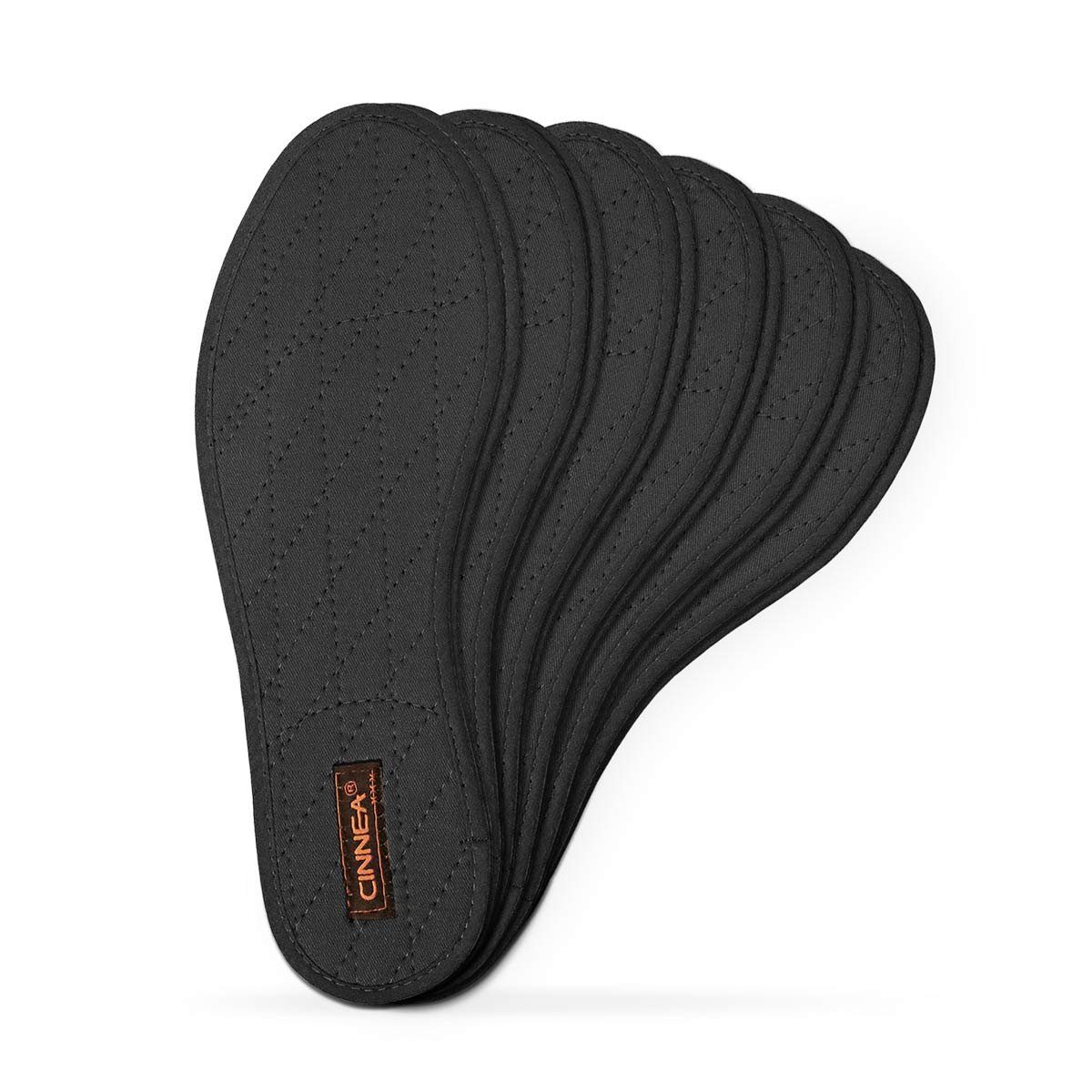 CINNEA Einlegesohlen Wellness Zimt-Einlegesohlen, Vorteilspack: 6 Paar (6-tlg), gegen Schweißfüße und Fußgeruch