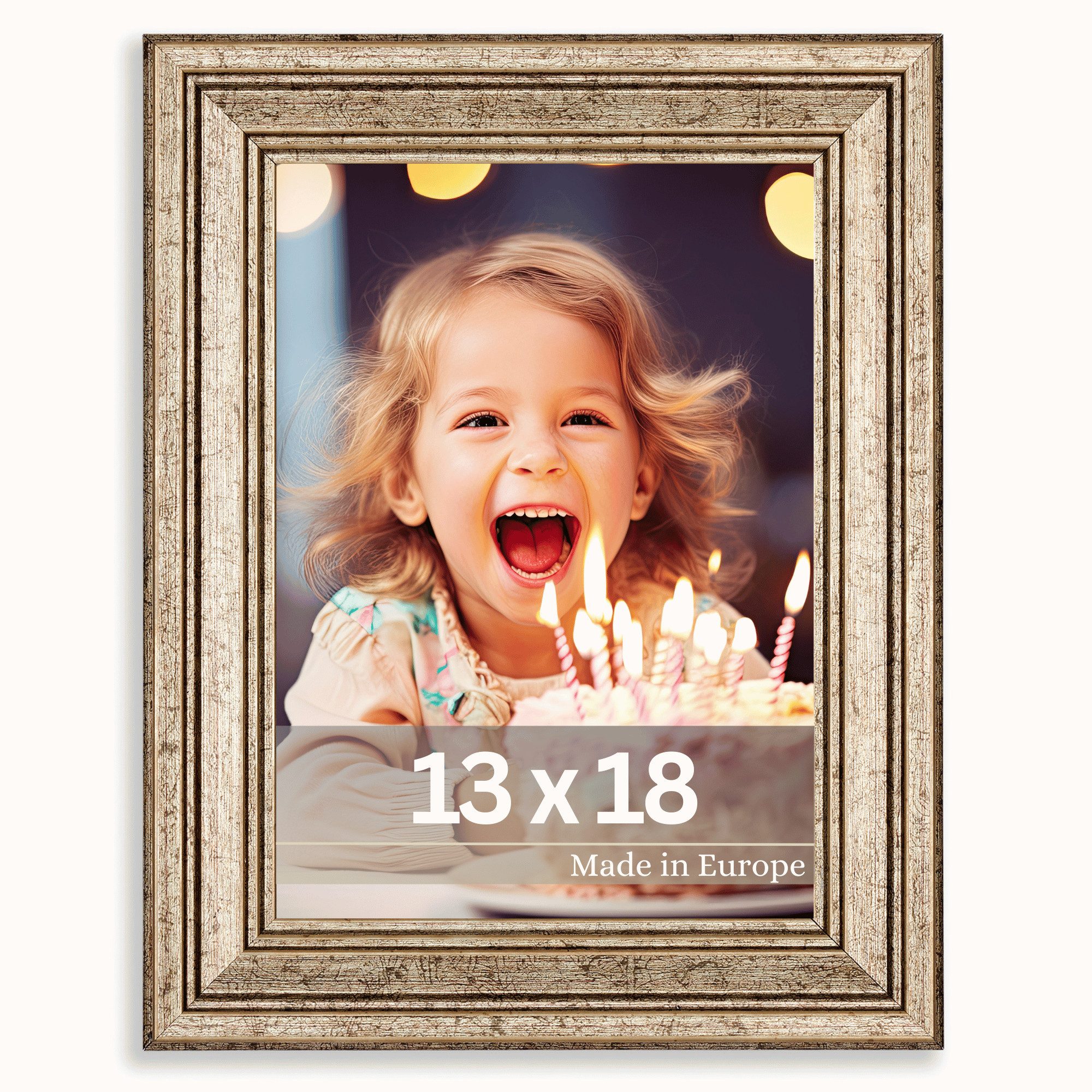 Victor (Zenith) Bilderrahmen Goya, Bilderrahmen Silber 13x18 cm, Bilderrahm günstig online kaufen