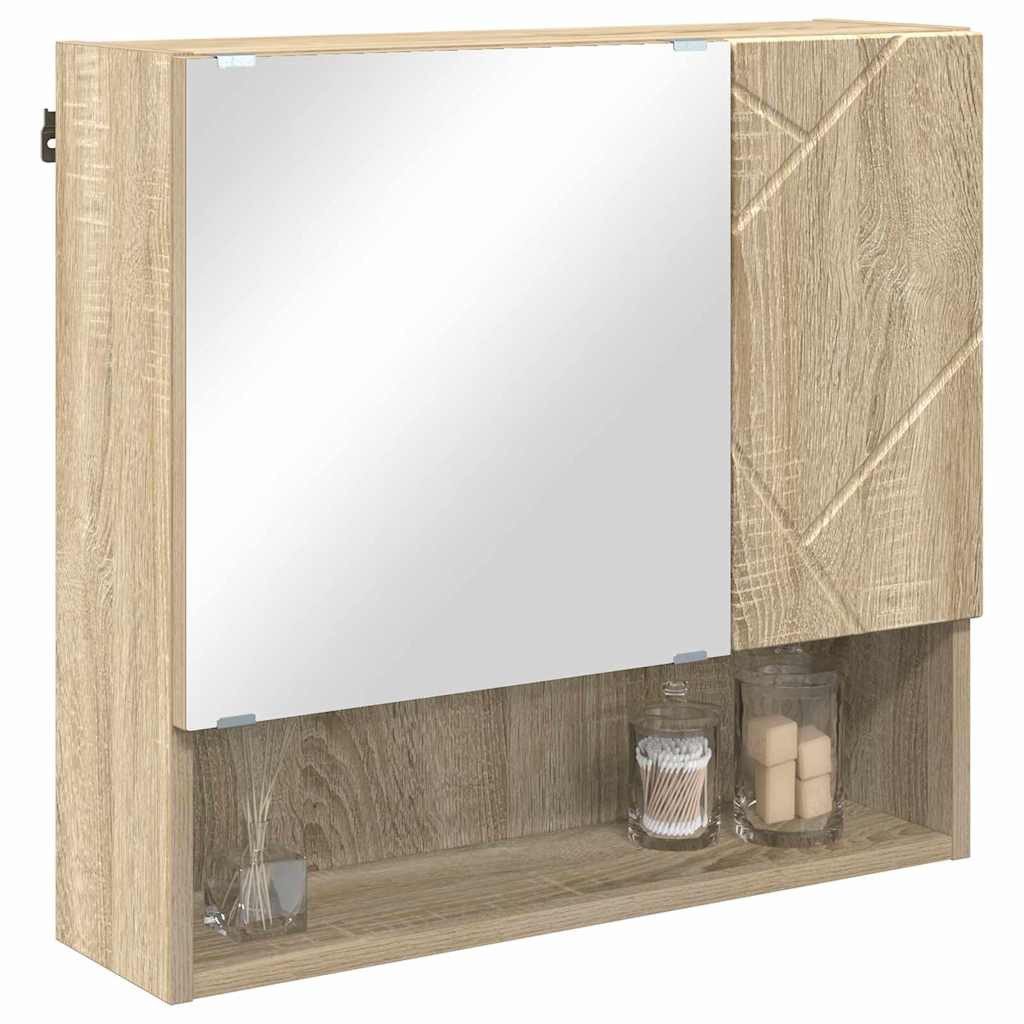vidaXL Badezimmerspiegelschrank Spiegelschrank Sonoma-Eiche 59 x günstig online kaufen