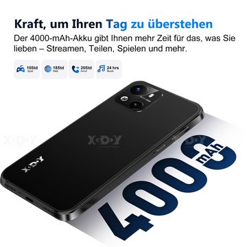 XGODY X18 4G Dual SIM Android10 Handy Quad Core, 3 in 1 Steckplatz Smartphone (16,00 cm/6.26 Zoll, 16 GB Speicherplatz, 8 MP Kamera, ohne Ladegerät, CPU MT6737A 1.3Ghz)