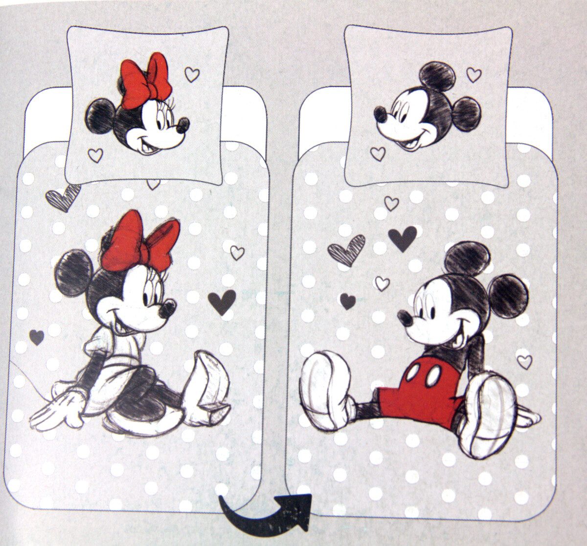 Disney Постельное белье Mickey and Friends 135 x 200 cm