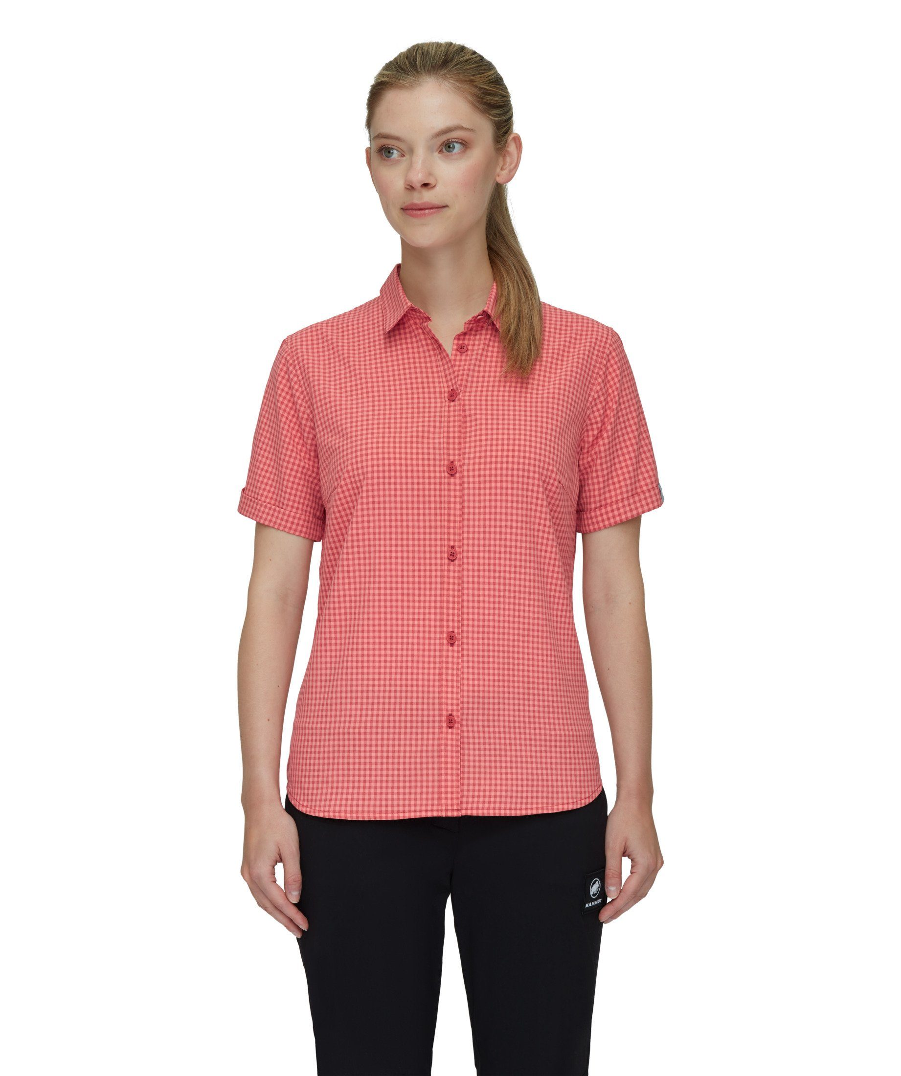 Women luftig leicht terracotta-salmon Kurzarmhemd - Shirt Mammut Aada