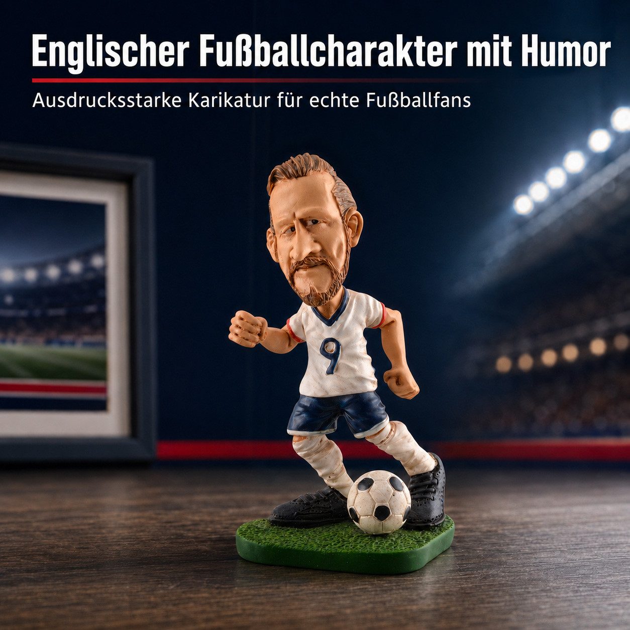 Vogler Dekofigur Dekofigur Comical Harry Fußballer-Karikatur 11 cm