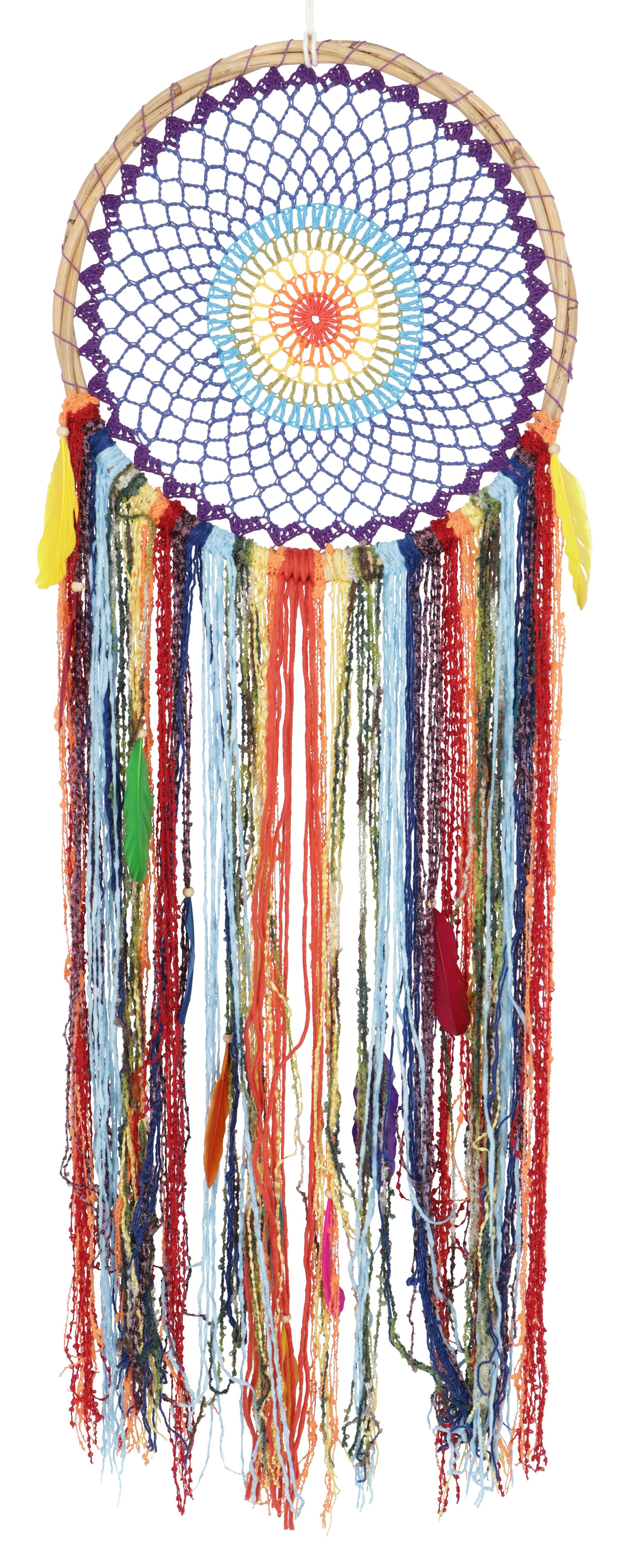 Guru-Shop Dekoobjekt Traumfänger - 38 cm Regenbogen