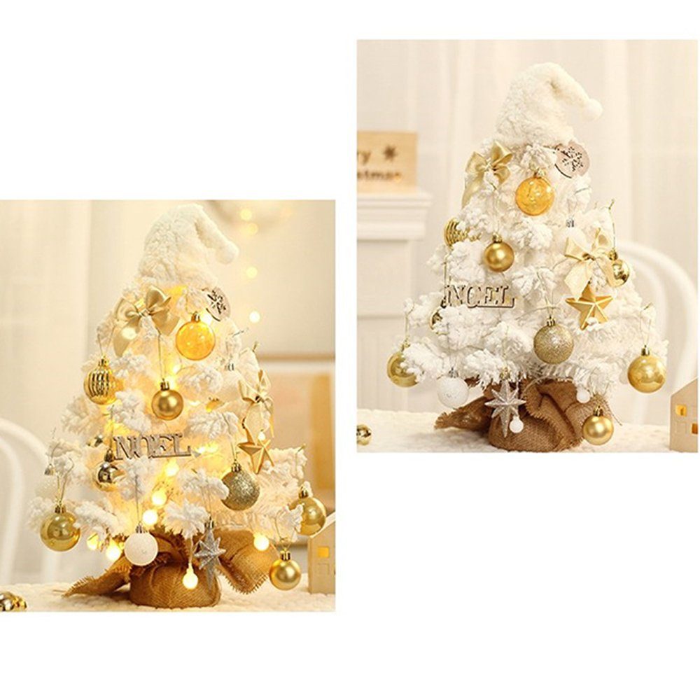 Weihnachten Künstlicher mit Beleuchtung, Tannenbaum Kleiner Mini Weihnachtsbaum Weihnachtsbaum Dekorative für Büro Tisch Deko Weihnachtsbaum